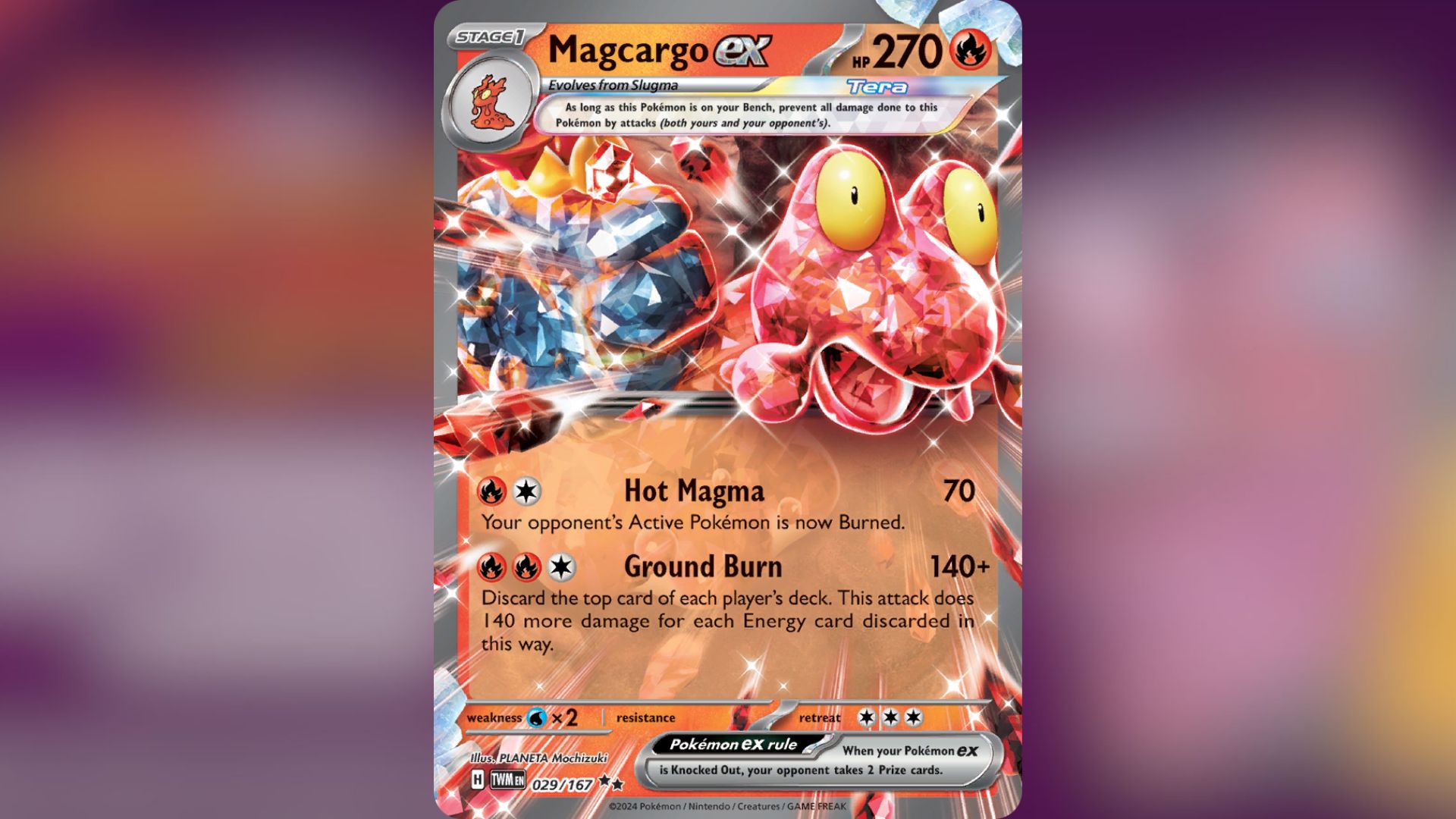 Magcargo ex (Image via TPC)