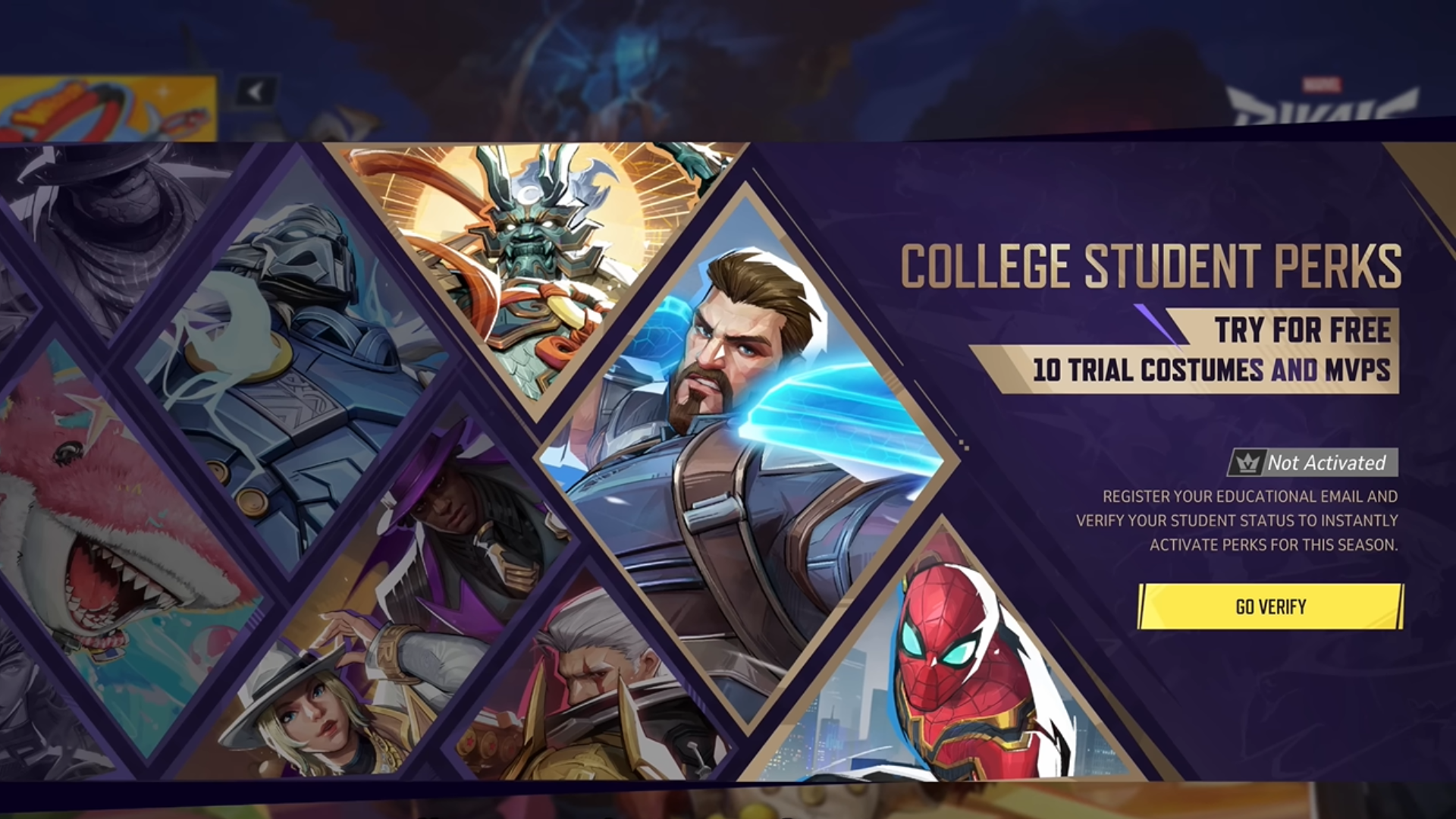 Marvel Rivals College Student Perks