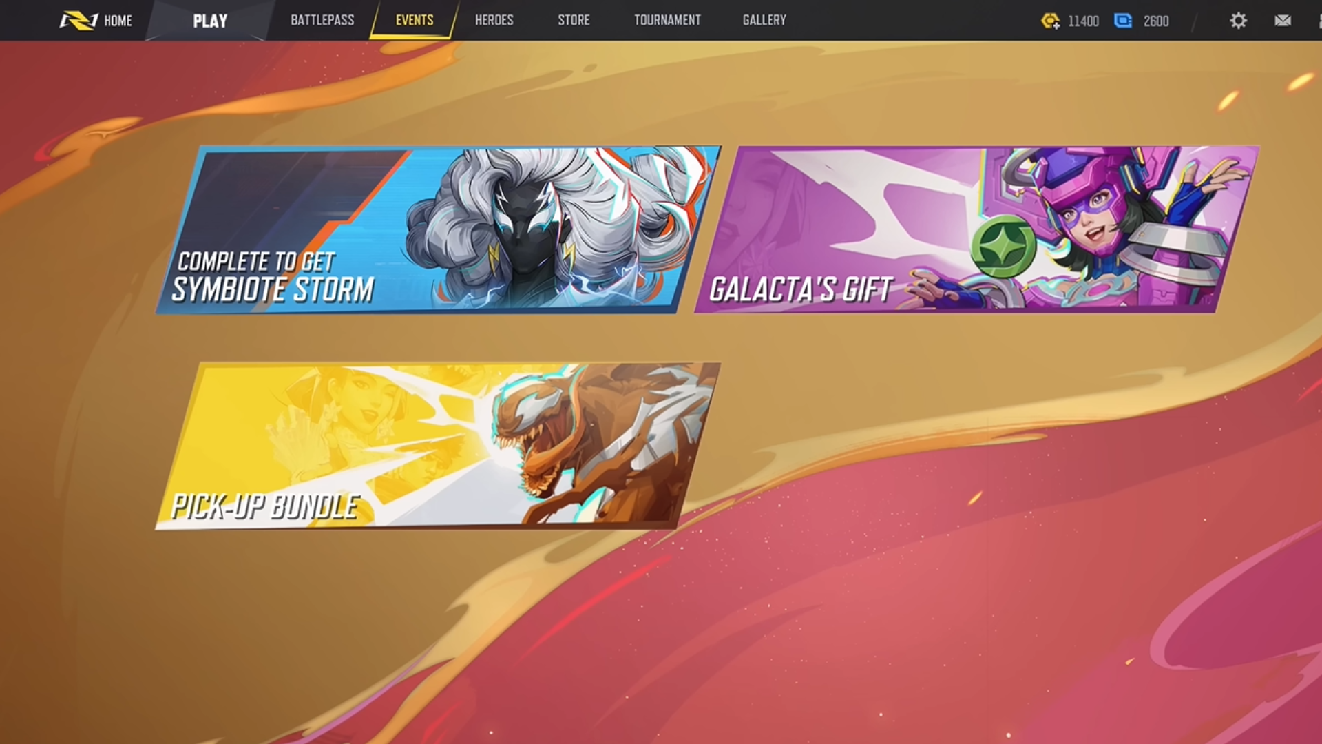 new events UI sample