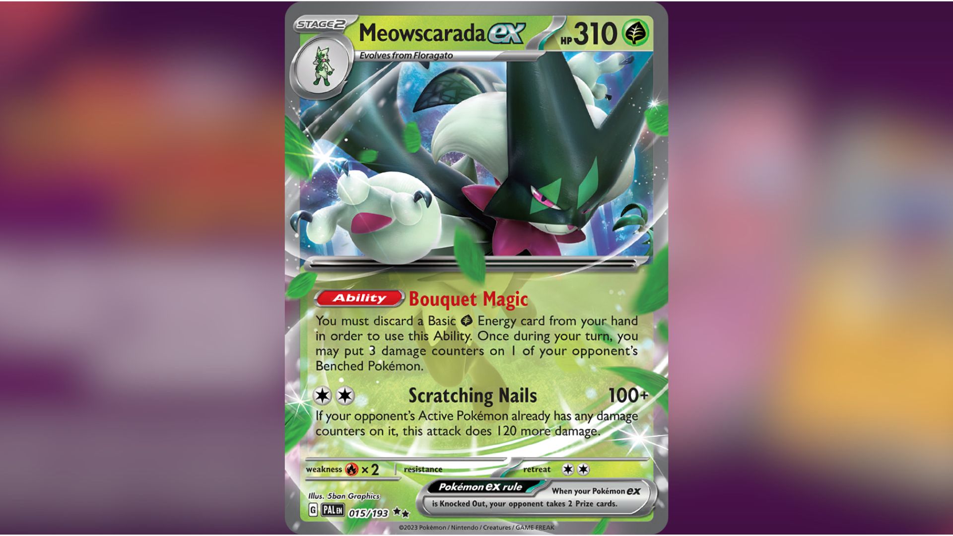 Meowscarada ex (Image via TPC)