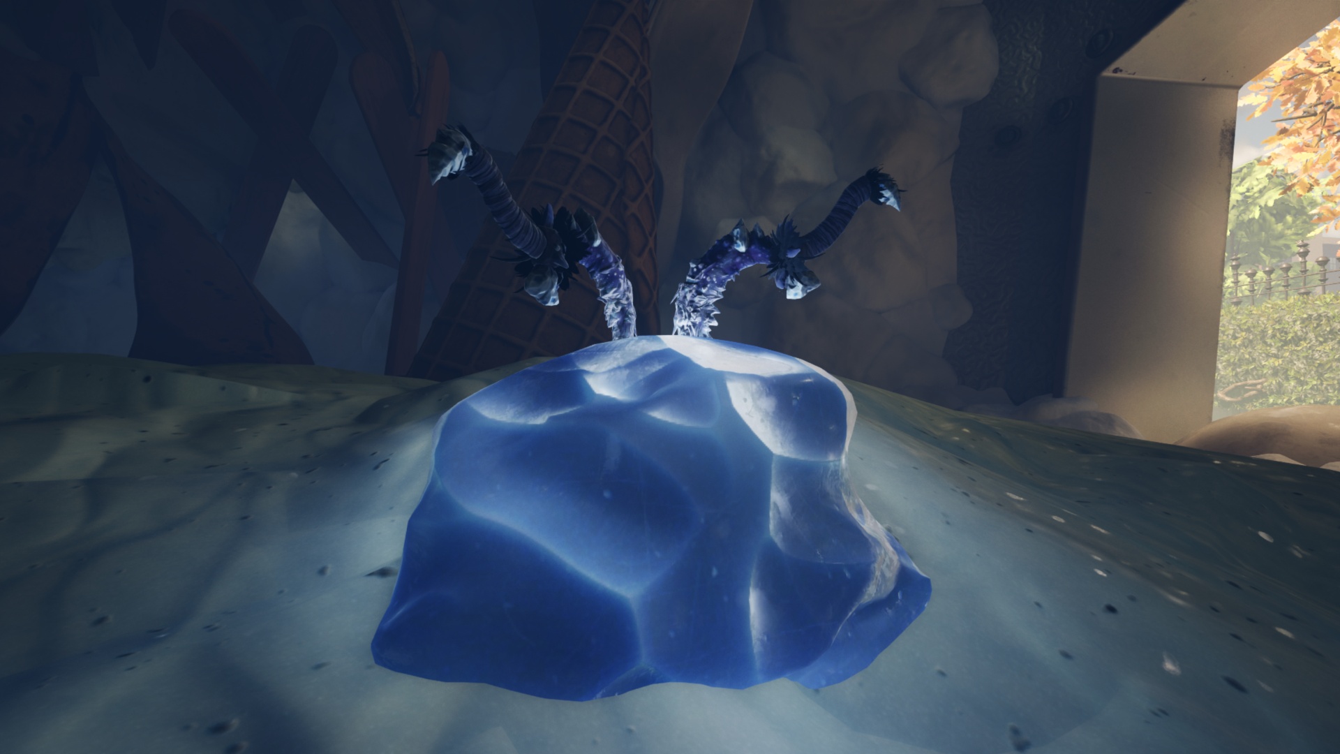 Ice Sickles lodged in the ground (Image via Xbox Game Studios | Deltias Gaming)