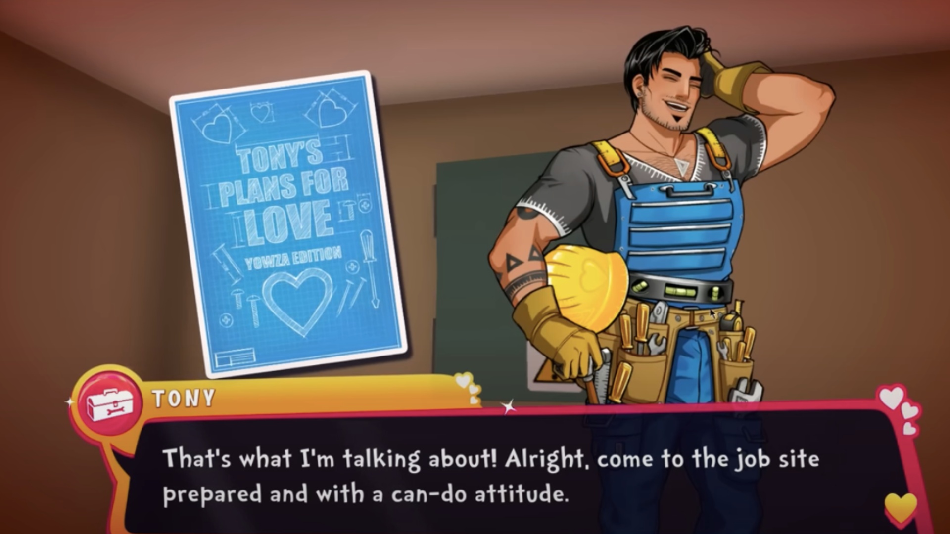 Tony is one of the Dateables in the game (Image via Team 17)