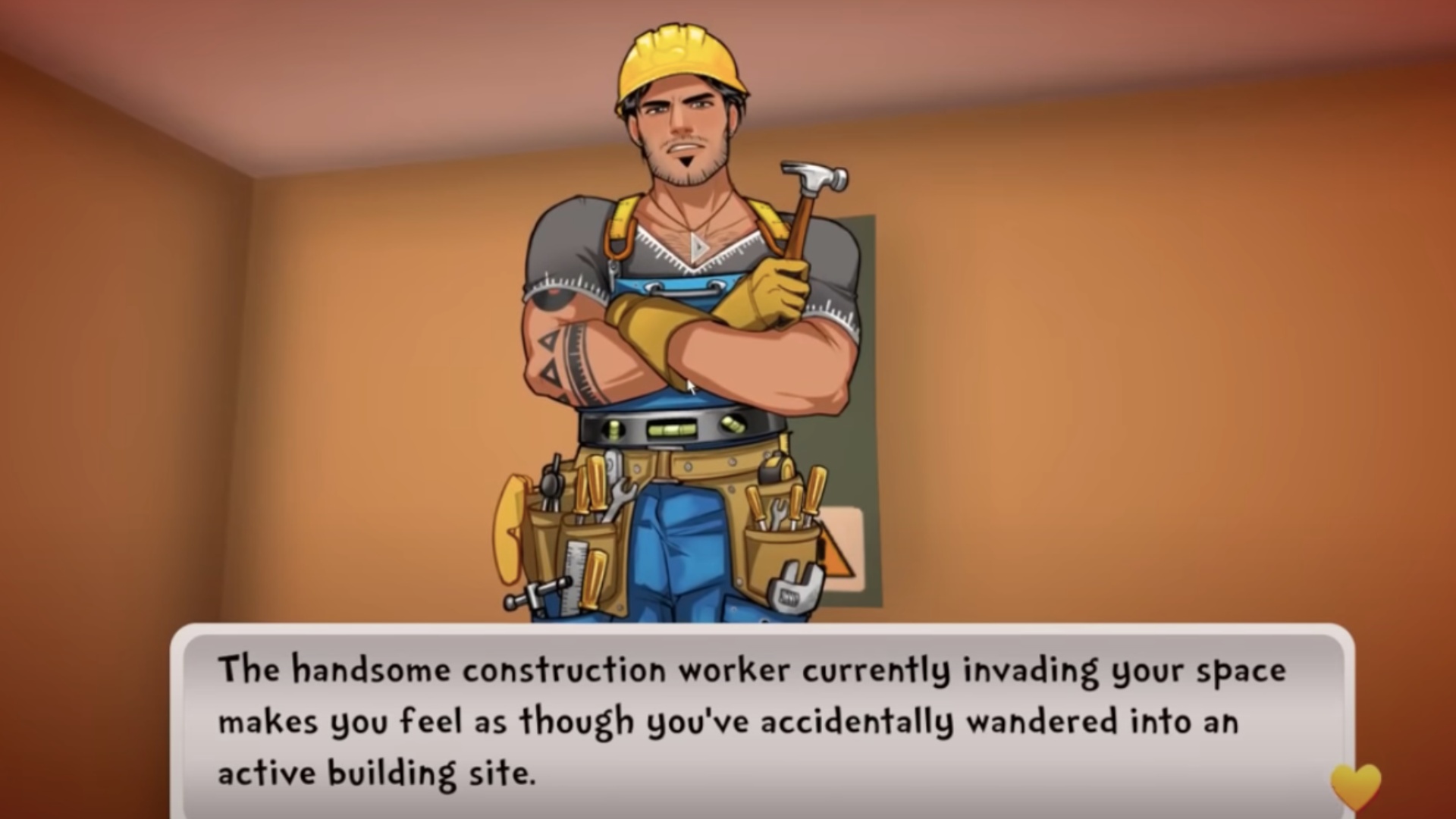 Tony is a handsome construction worker in the game (Image via Team 17)