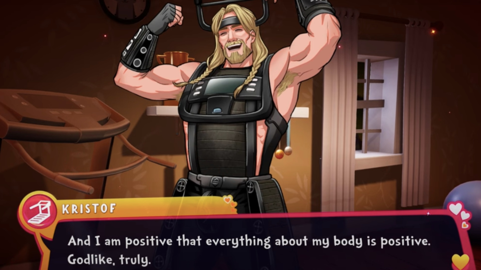 Display energy to Kristof to get a love ending (Image via Team 17)