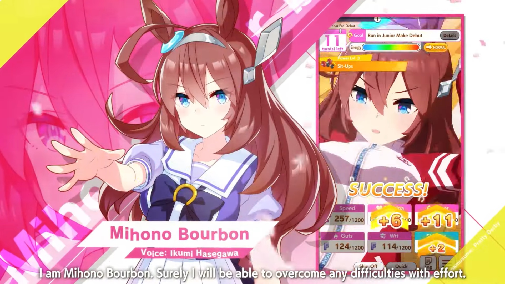 Mihono Bourbon in Umamusume Pretty Derby (Image via Cygames)