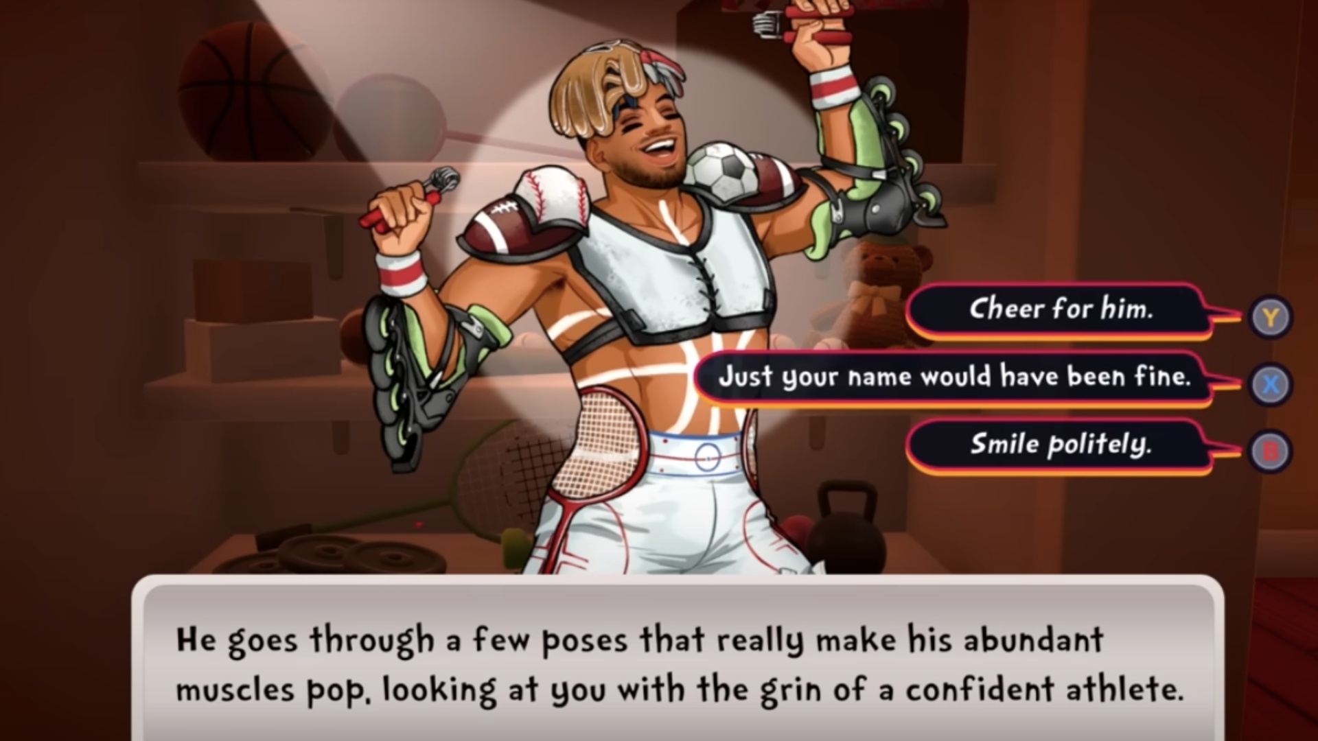 One of the dialogue choices (Image via Team 17)