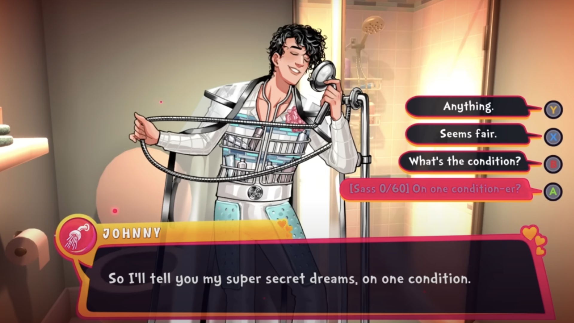 One of the dialogue choices (Image via Team 17)
