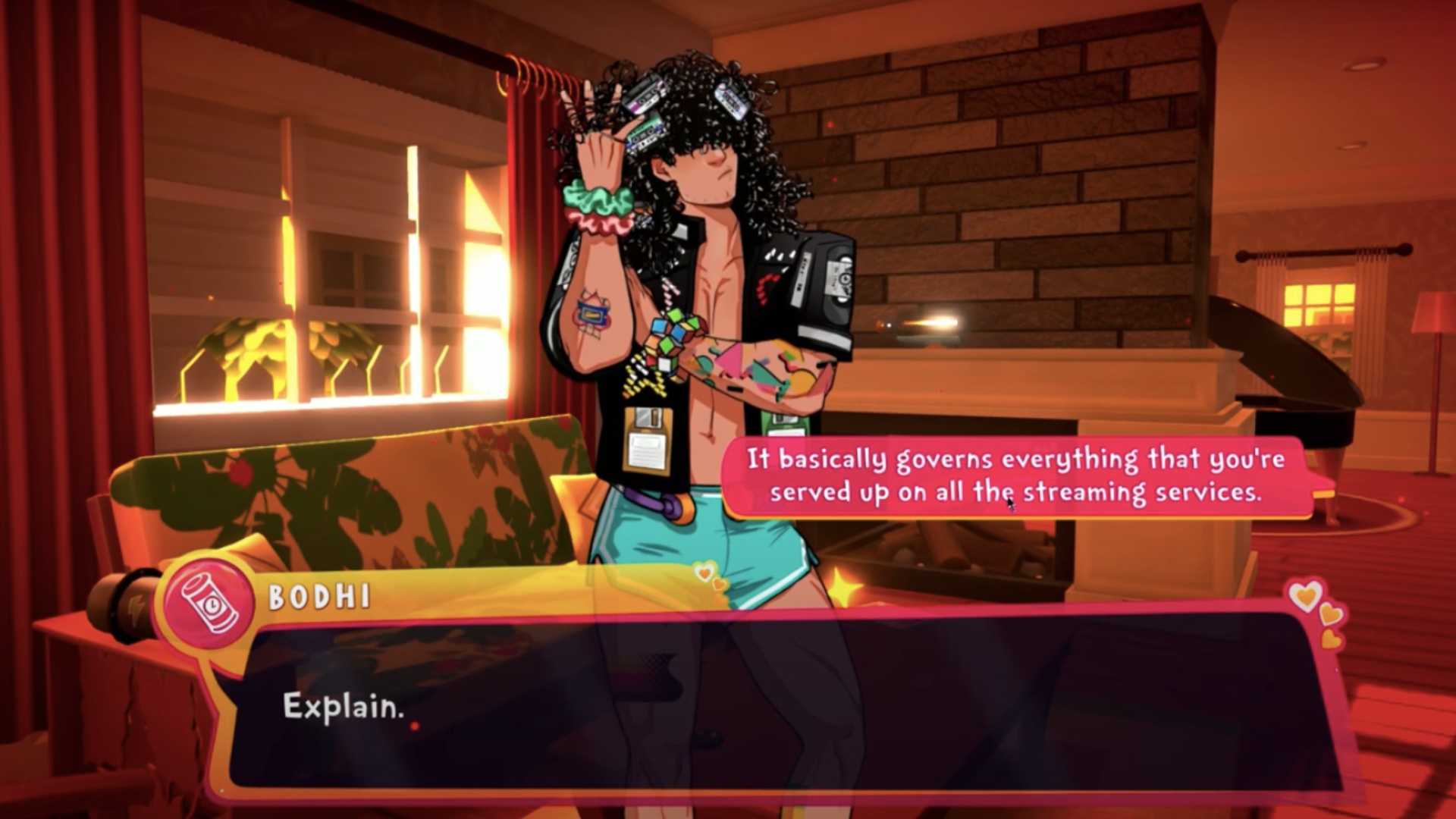 Dialogue choices play an important role in the game (Image via Team 17)