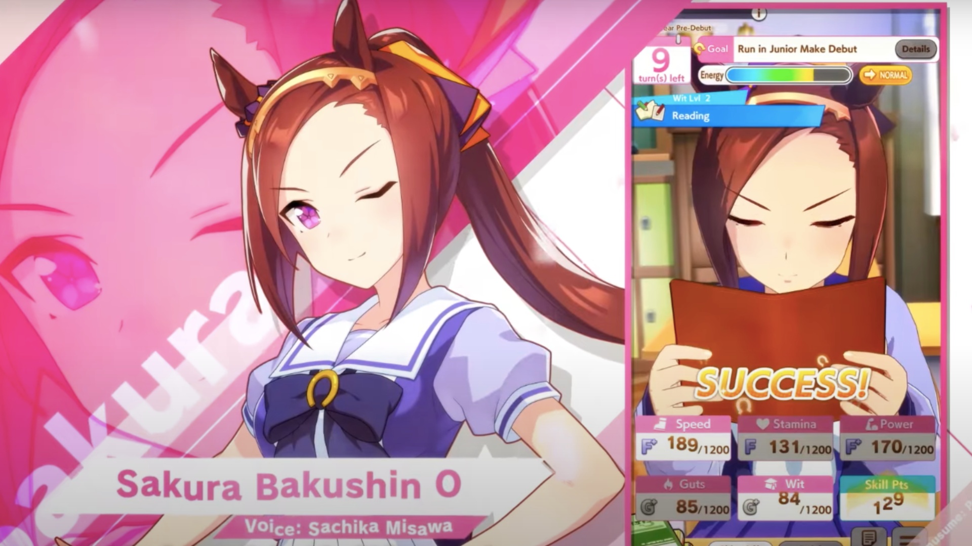 Participate in various training events to boost the character (Image via Cygames)