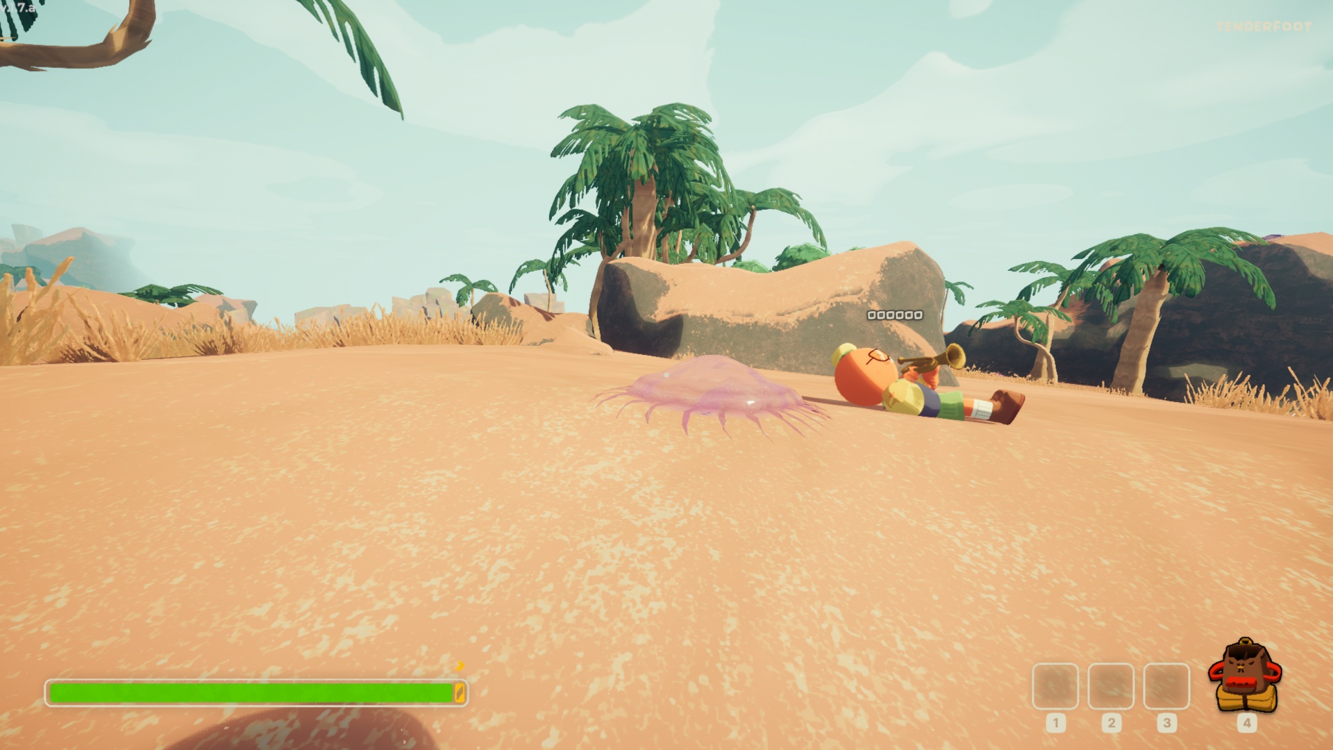 Falling hurts a lot (Image via Landfall | Aggro Crab)
