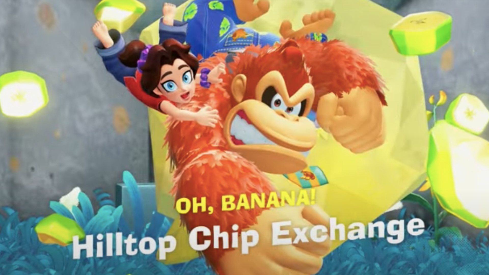 Hilltop Chip Exchange in Donkey Kong Bananza (Image via Nintendo)