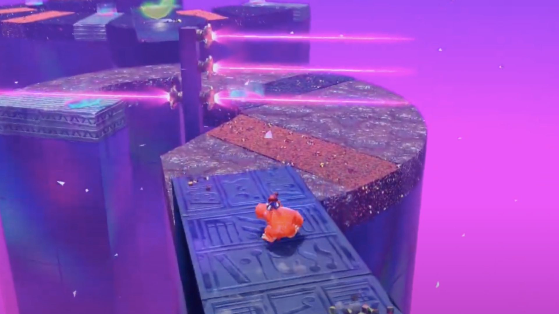 Jump over the single laser (Image via Nintendo | YouTube/ Trophy Tom)