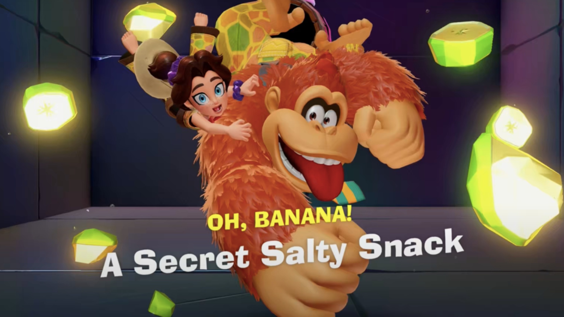 First Banandium Gem in Steady Flow of Salt in DK Bananza (Image via Nintendo | Perfect Paradox)