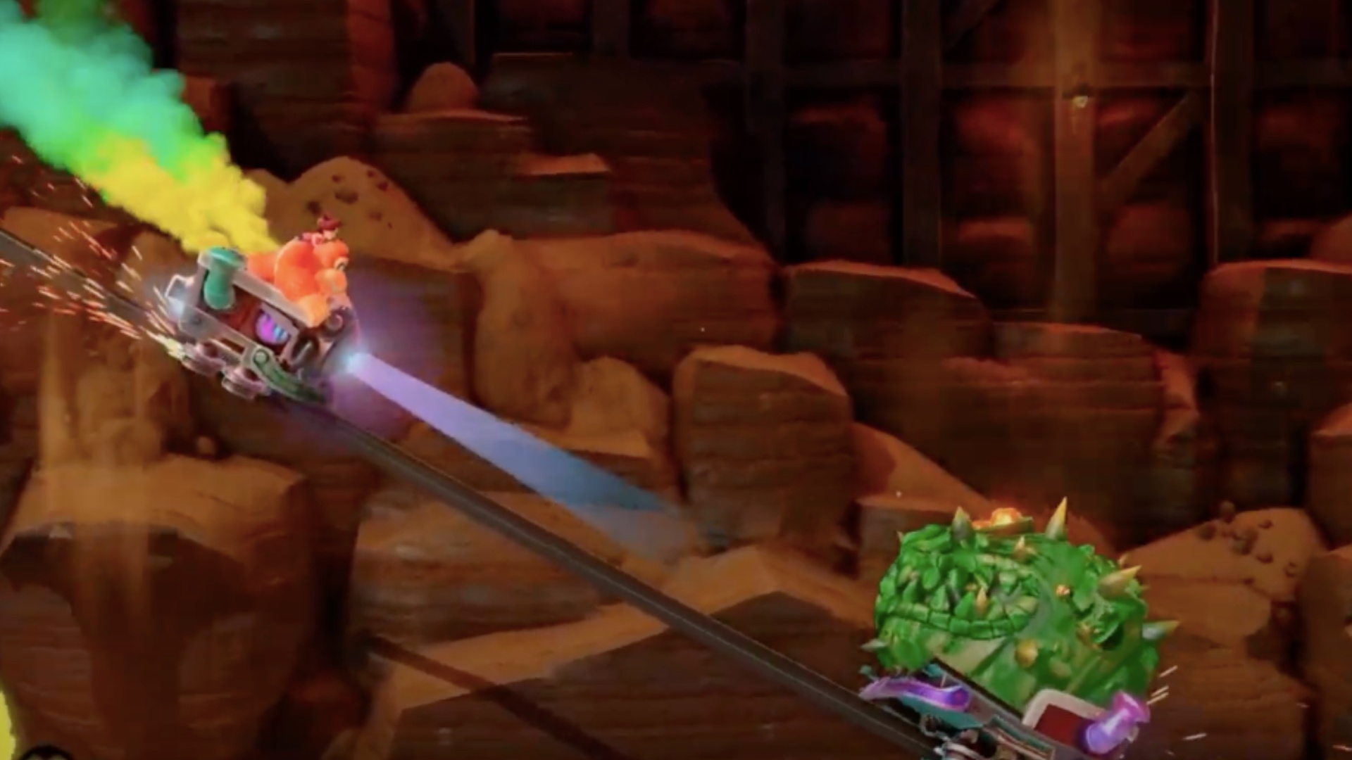 Jump over the green monsters (Image via Nintendo | Trophy Tom/YouTube)