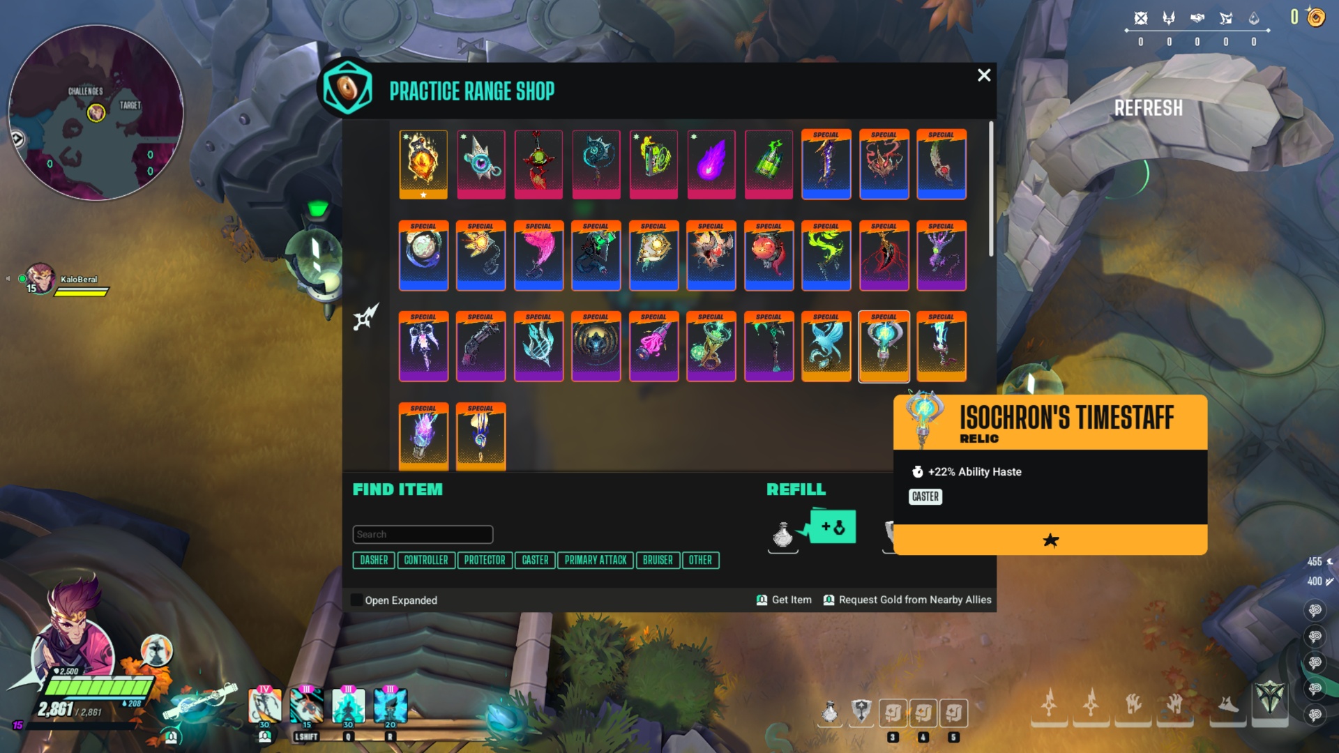 Isochron’s Timestaff in Supervive (Image via Theorycraft Games | NetEase Games | Deltias Gaming)