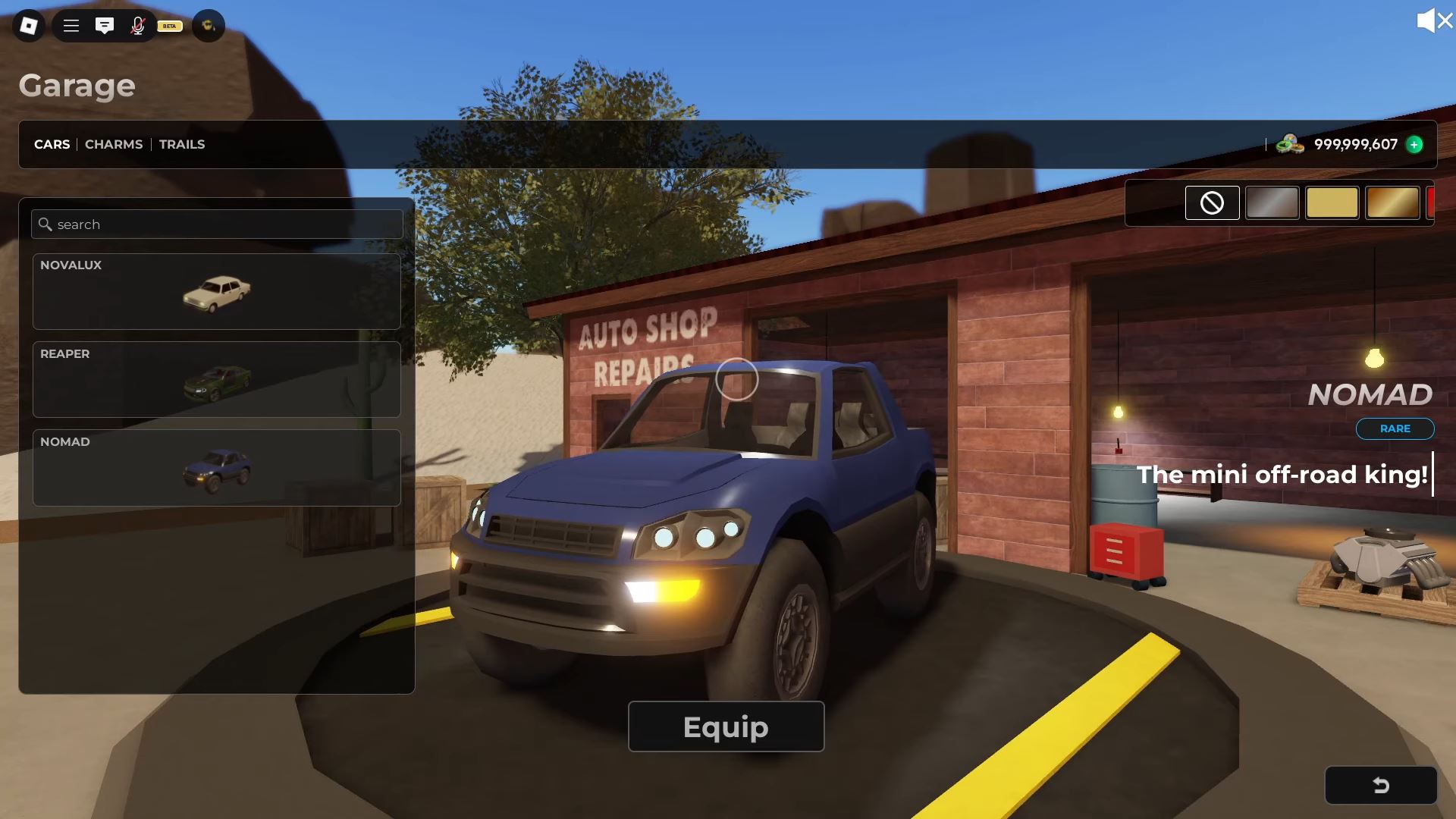 Nomad - A Dusty Trip (Image via Roblox)