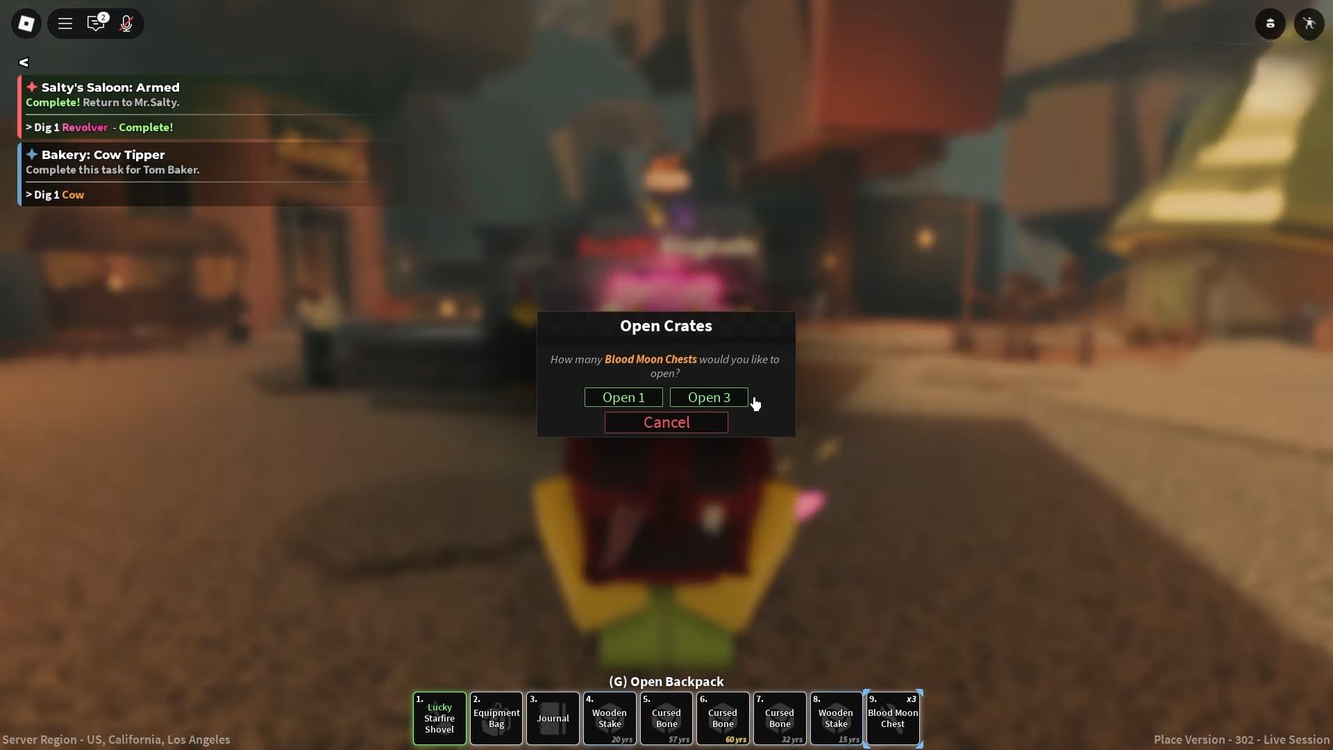 Opening Blood moon Chests (Image via Roblox)