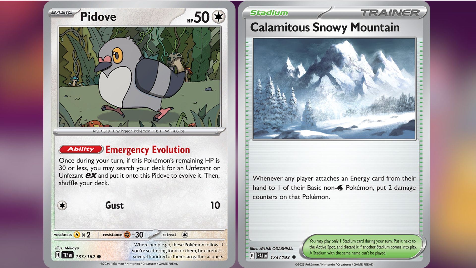 Pidove and Calamitous Snowy Mountain (Image via TPC)