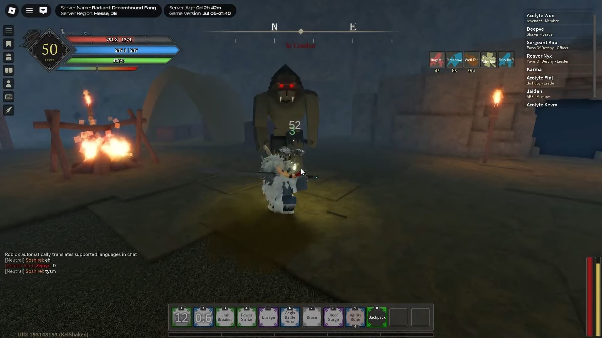 Playing on a Public Server (Image via Roblox)