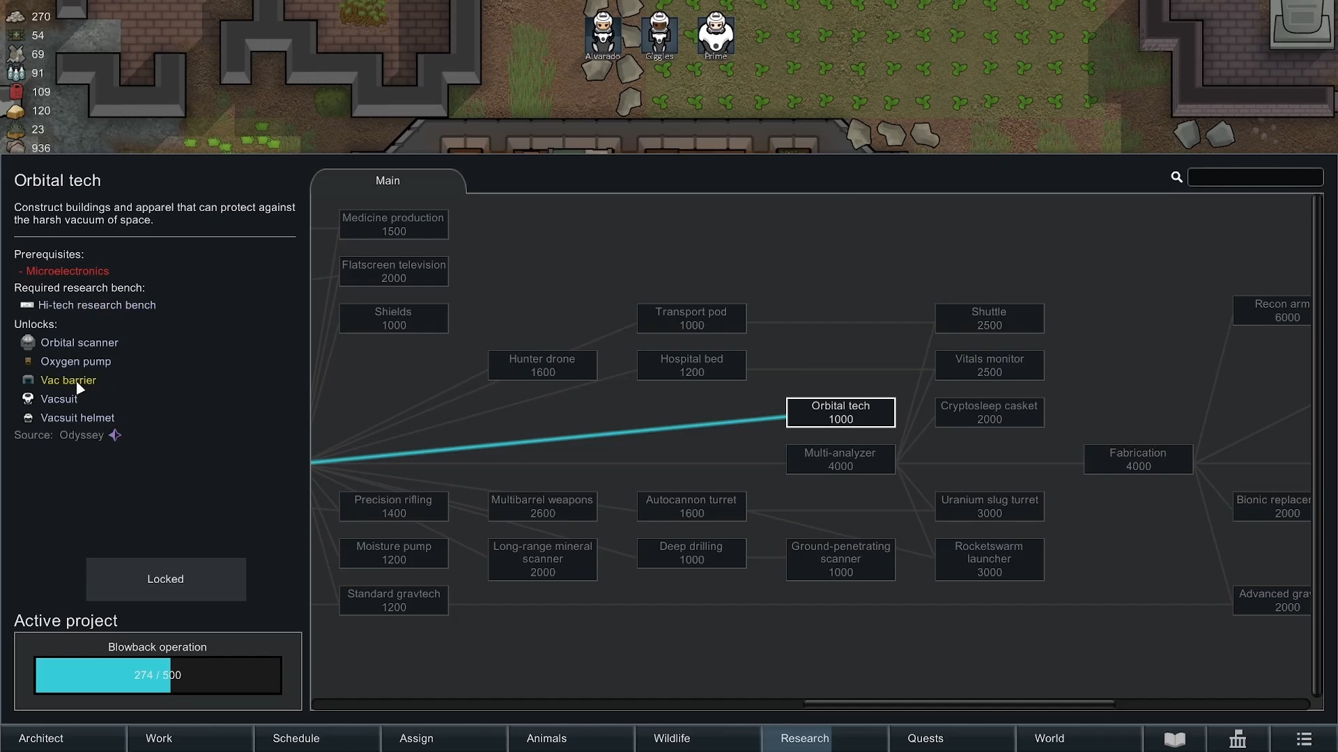 Unlock Oxygen Pumps by researching Orbital tech