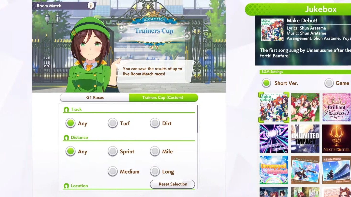 Host Trainers Cup for full customization