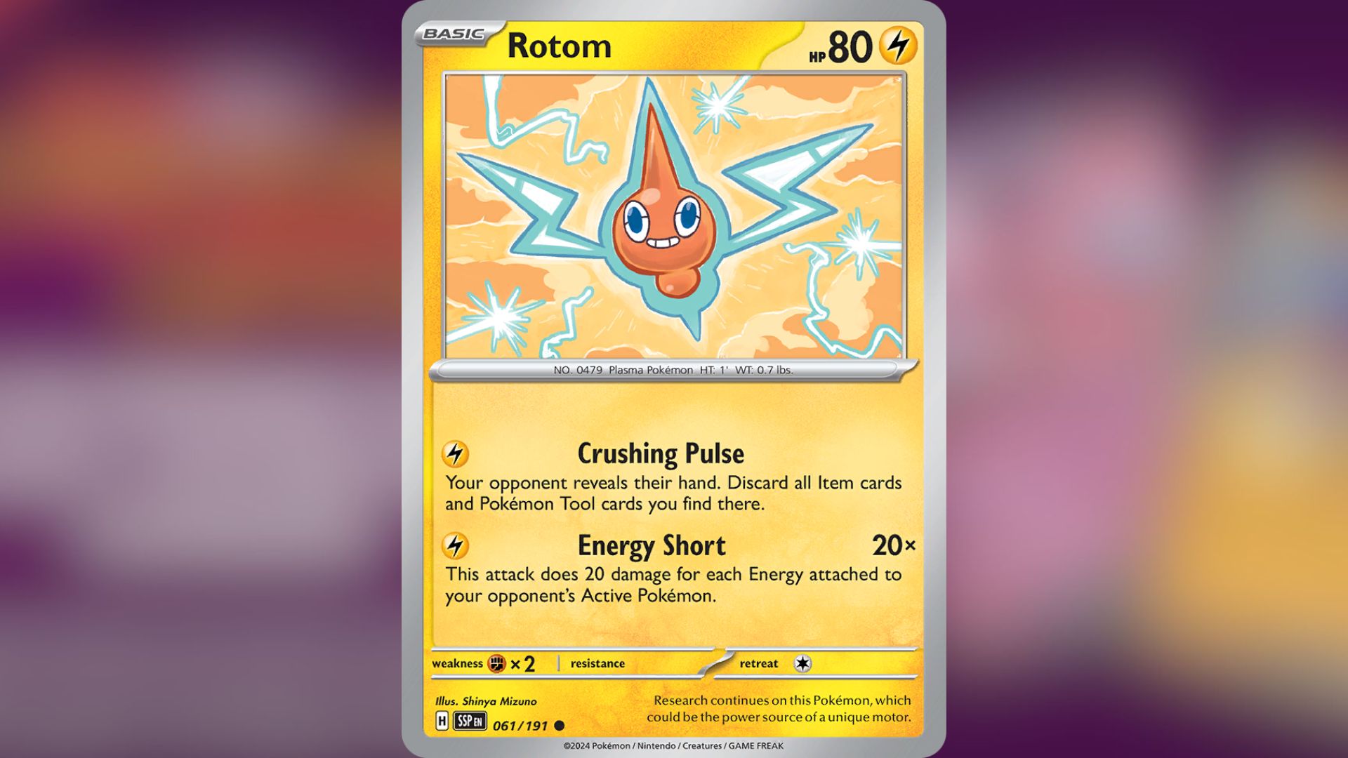 Rotom from Surging Sparks (Image via TPC)