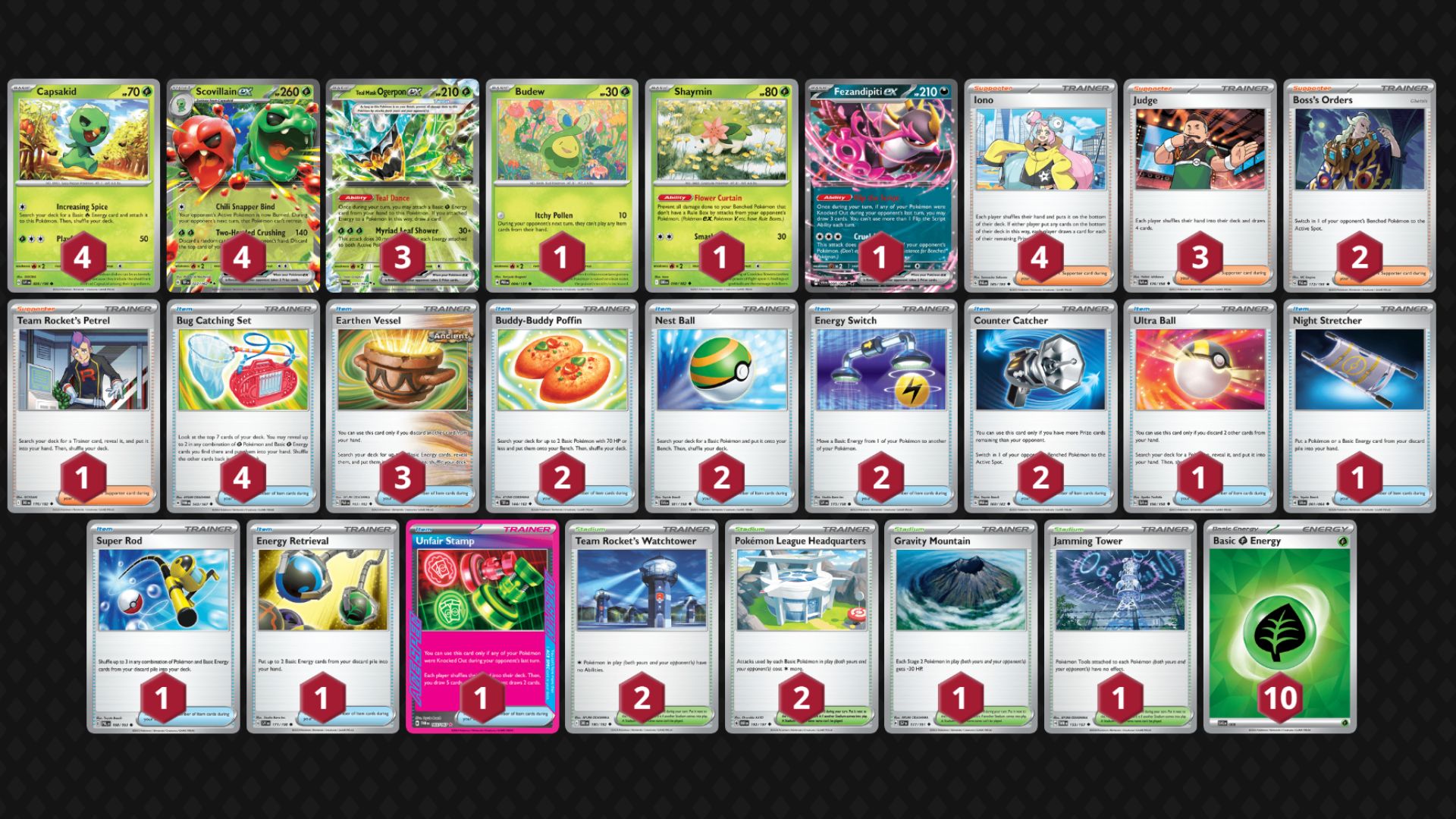 Scovillain ex decklist (Image via TPC)
