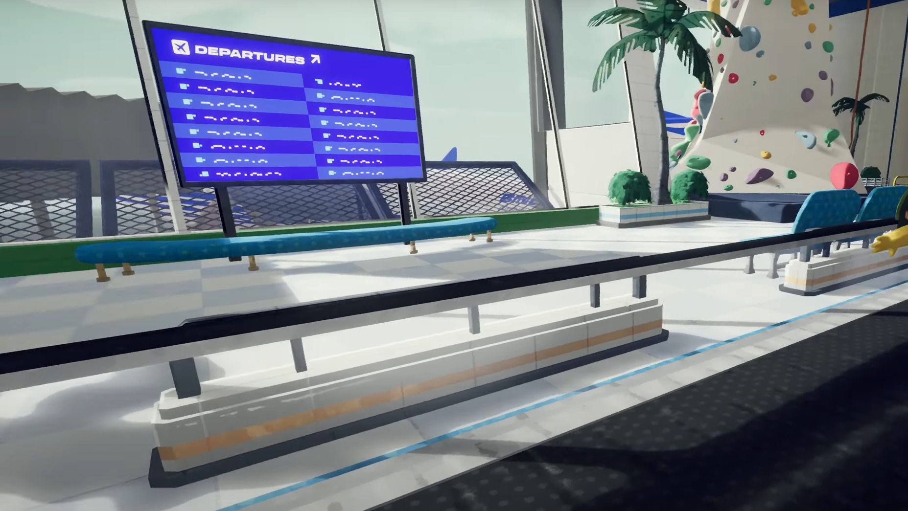 Find the morse codes on the TV screen in the terminal (Image via Landfall Games)