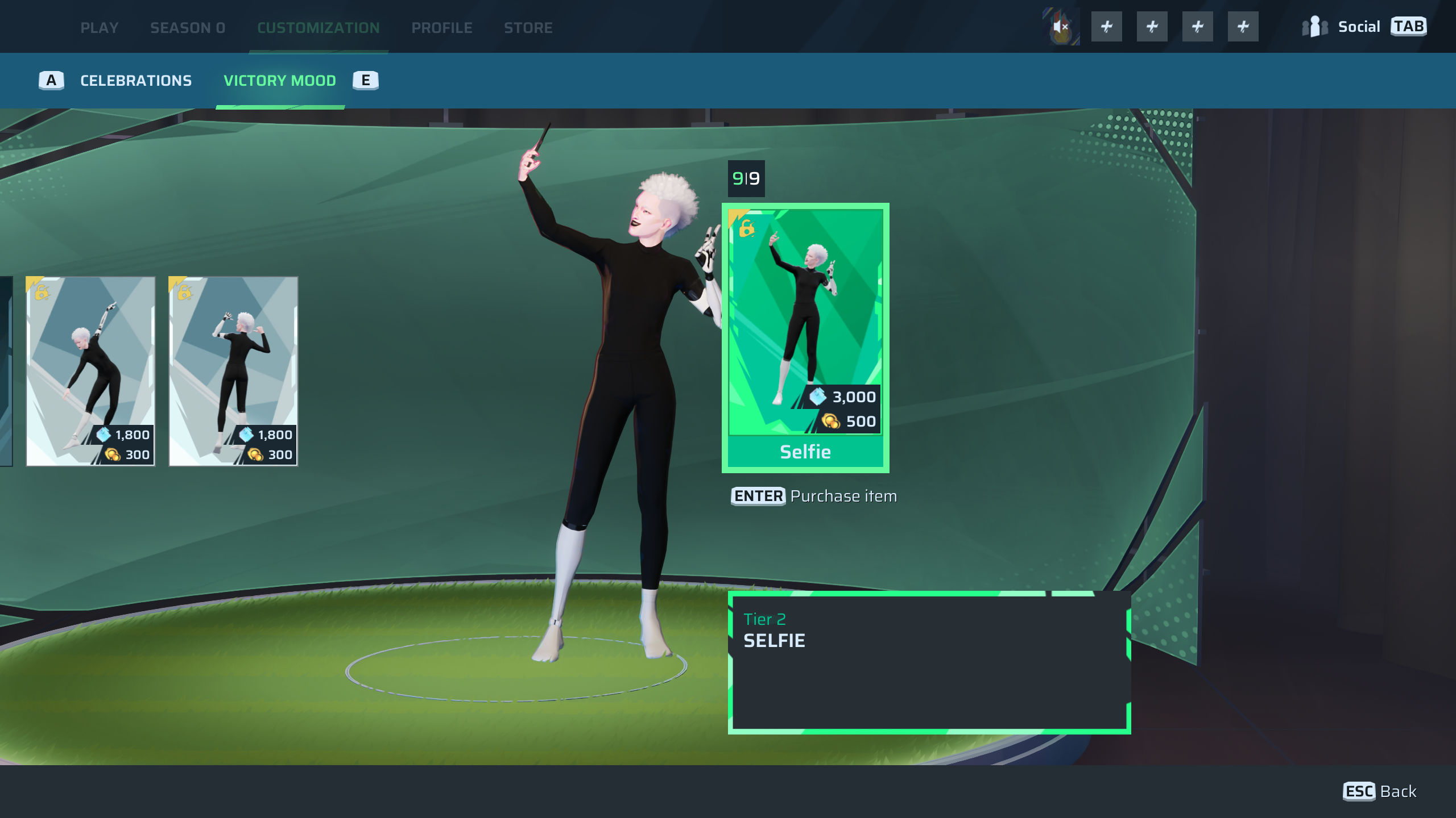 New items in the customization menu in Rematch (Image via Sloclap | Deltia's Gaming)