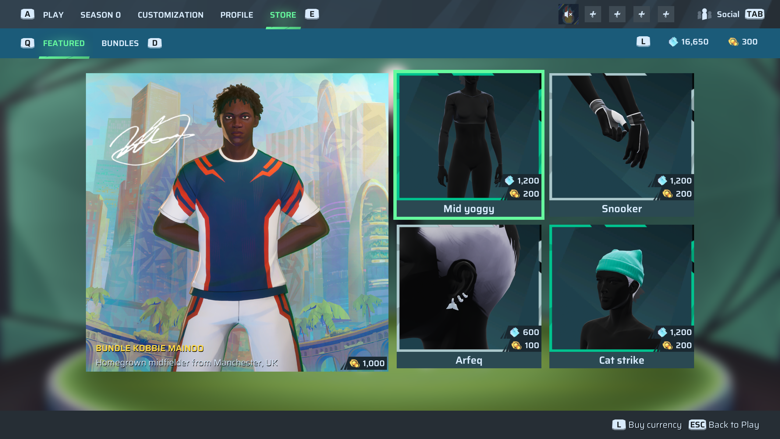 How to purchase items from the shop in Rematch (Image via Sloclap | Deltia's Gaming)