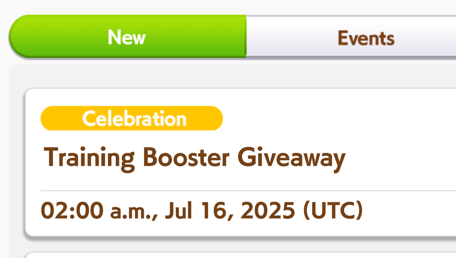Training Booster Giveaway Announcement (Image via Cygames | Deltia's Gaming)