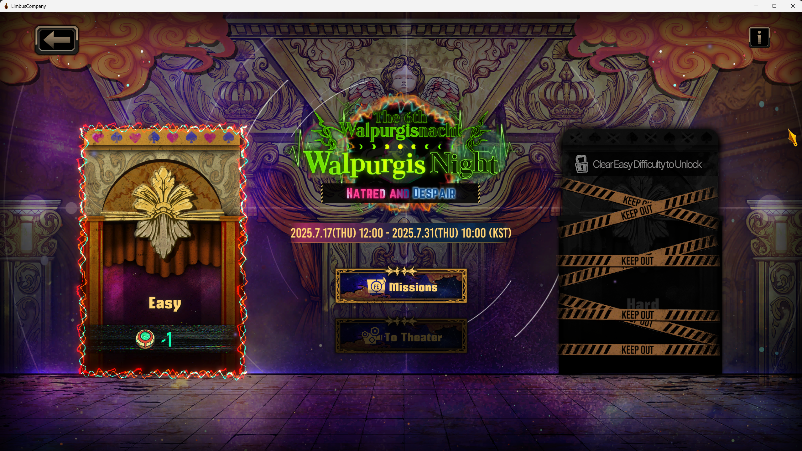 The 6th Walpurgis Night in Limbus Company (Image via Project Moon | Deltia's Gaming)