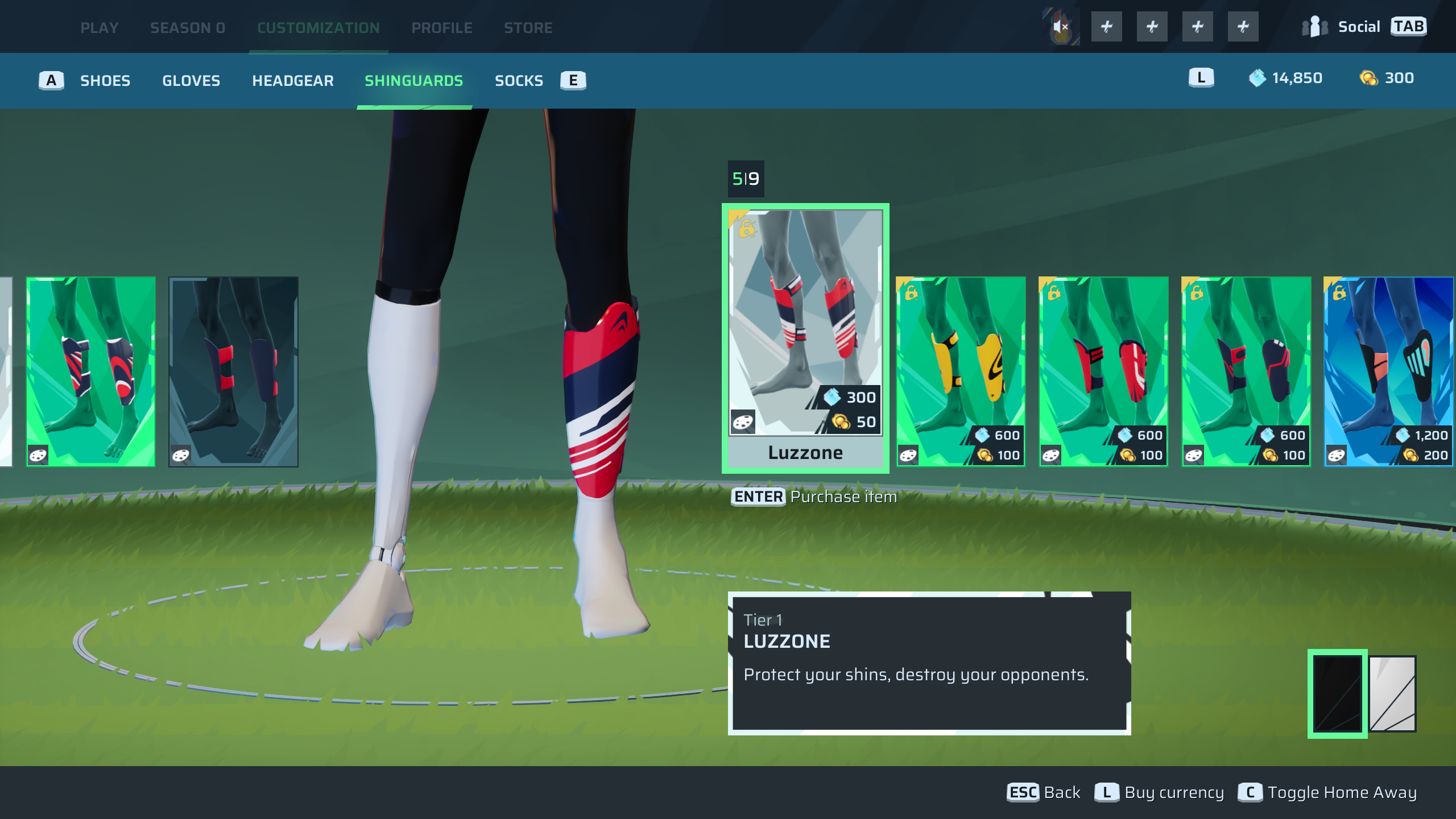 Shin Guard item (Image via Sloclap | Deltia's Gaming)