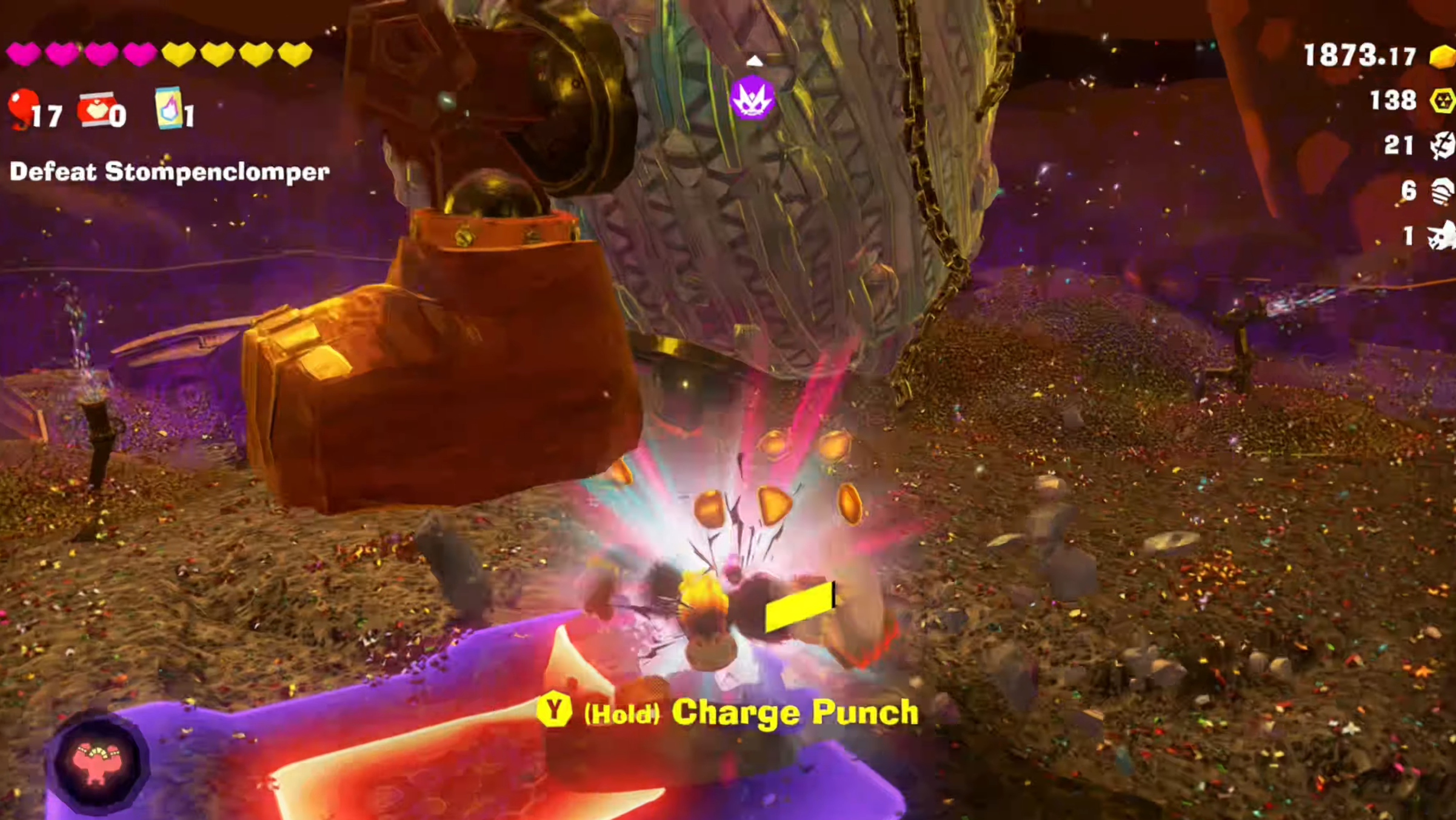 Avoid the Stomp target areas (Image via Nintendo | Perfect Paradox/YouTube)