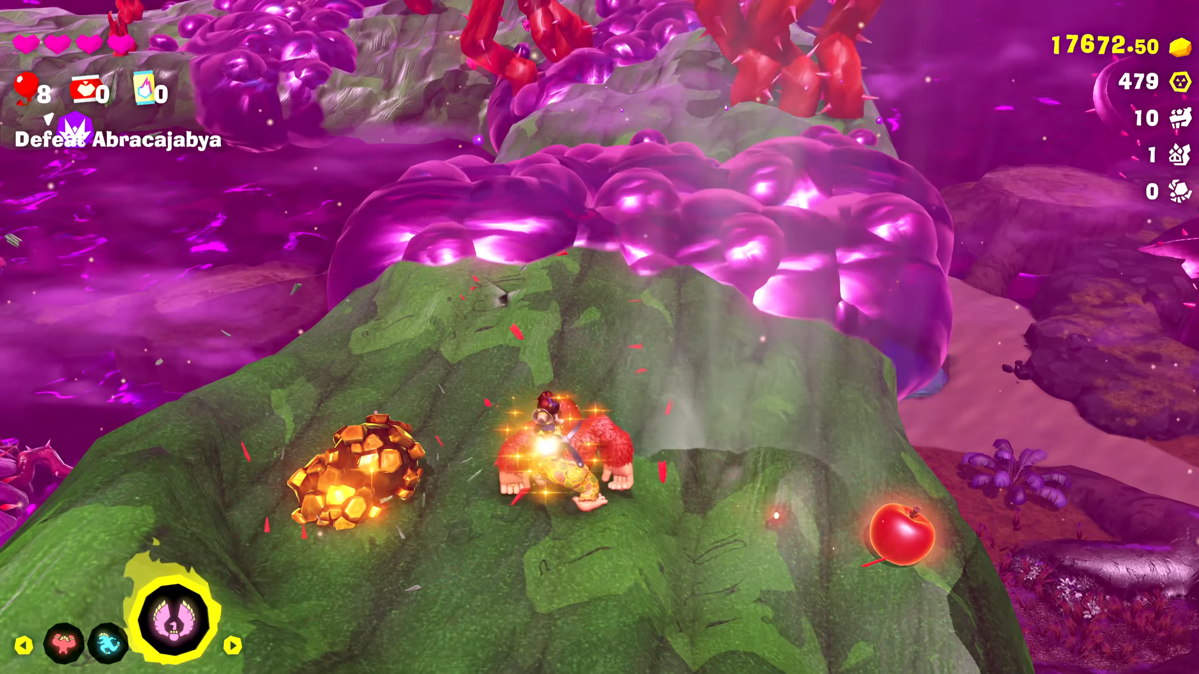 Round 2 in Abracajabya Boss Battle (Image via Nintendo | Mixeli/YouTube)