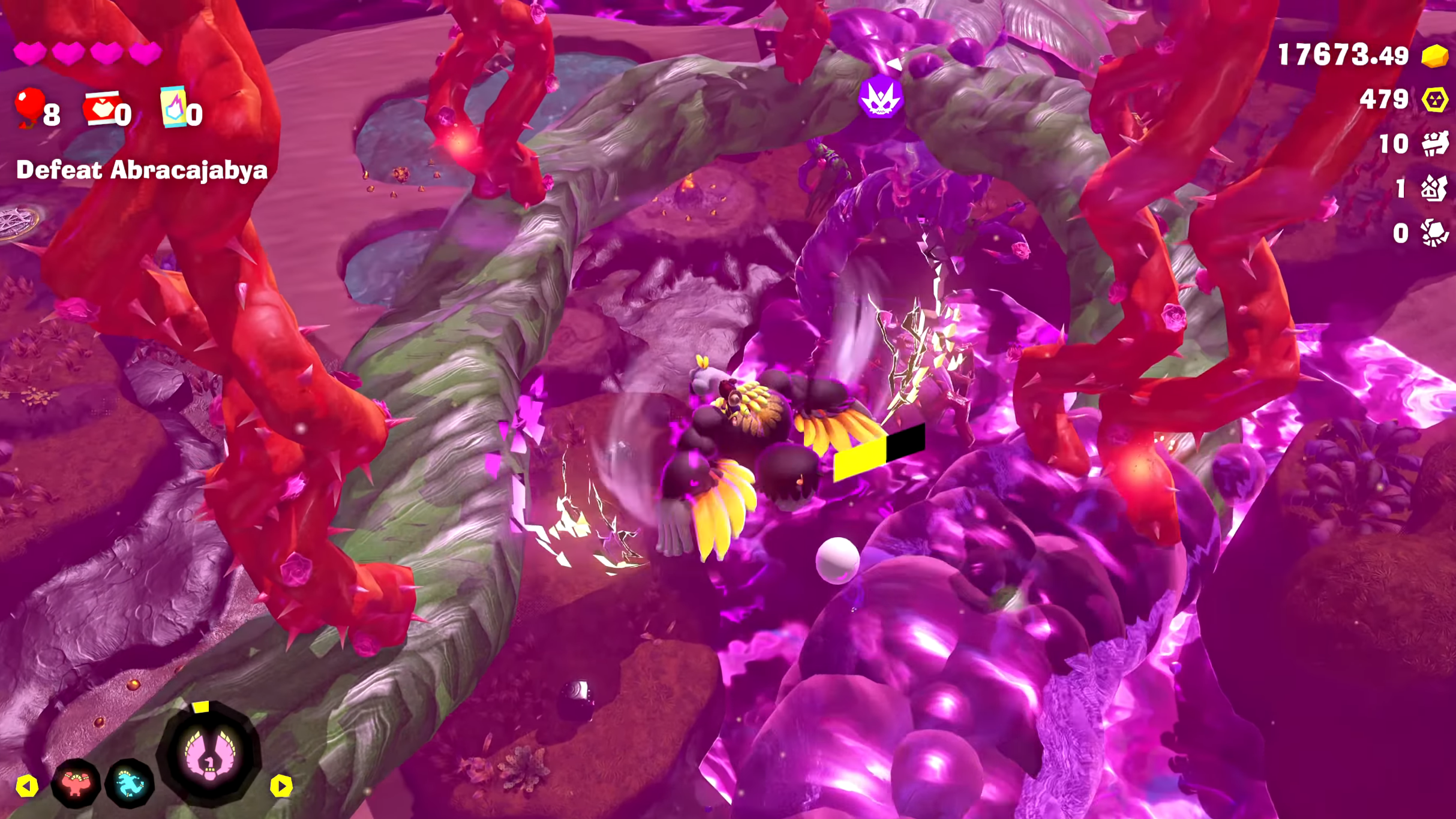 Round 3 in Abracajabya Boss Battle (Image via Nintendo | Mixeli/YouTube)