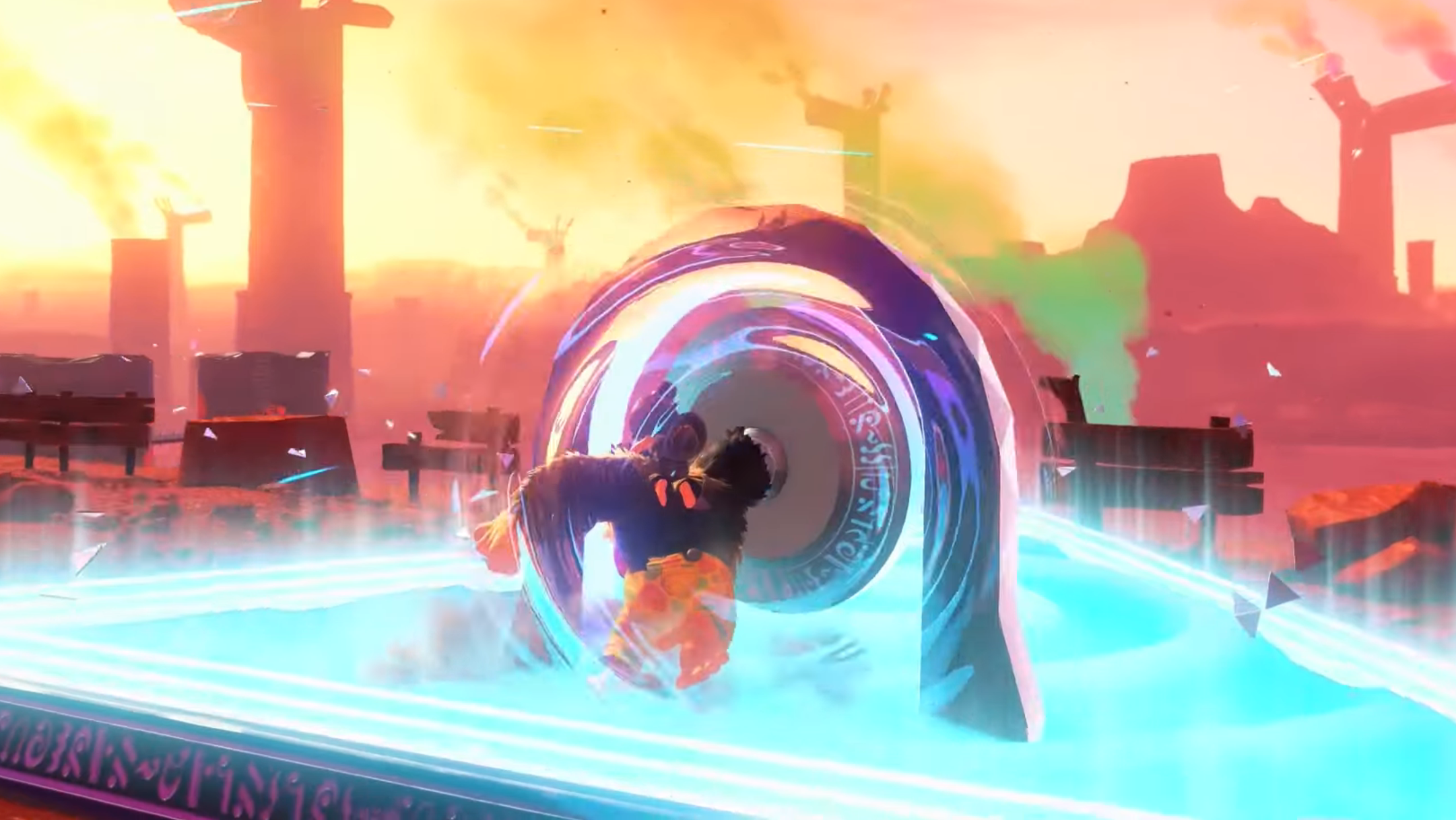 Use the warp gong to fast travel (Image via Nintendo | ConCon/YouTube)