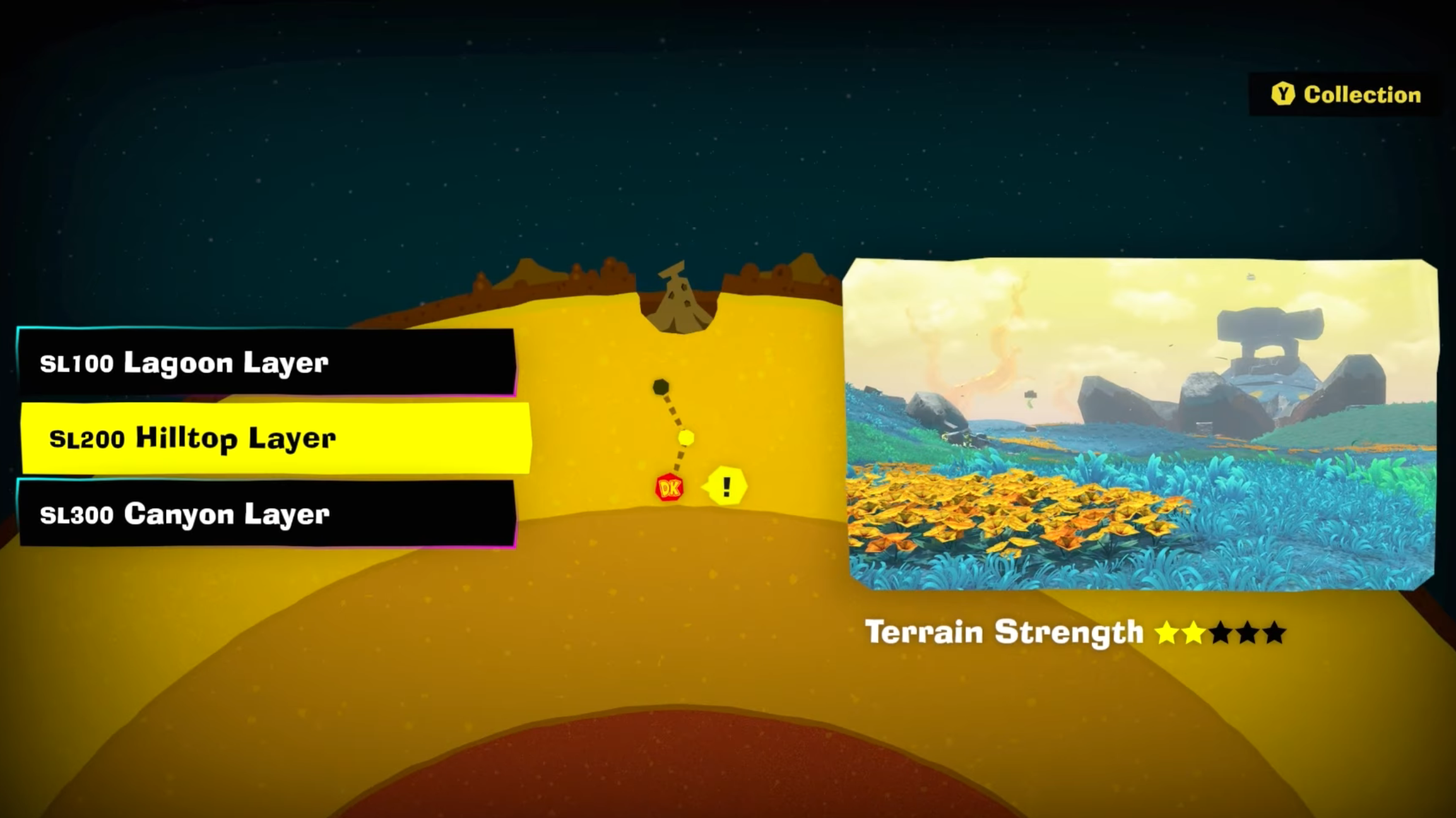 Choose the layer where you want to teeleport (Image via Nintendo | ConCon/YouTube)