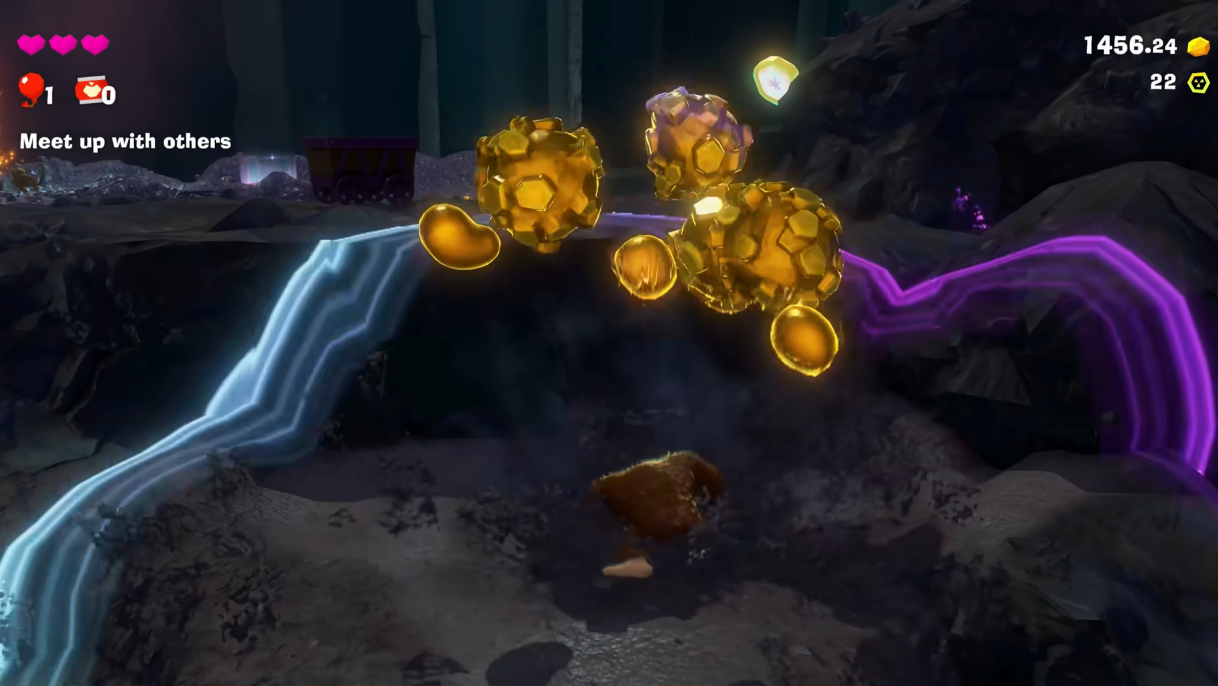 Hand Slap to collect items (Image via Nintendo | ZackScottGames/YouTube)