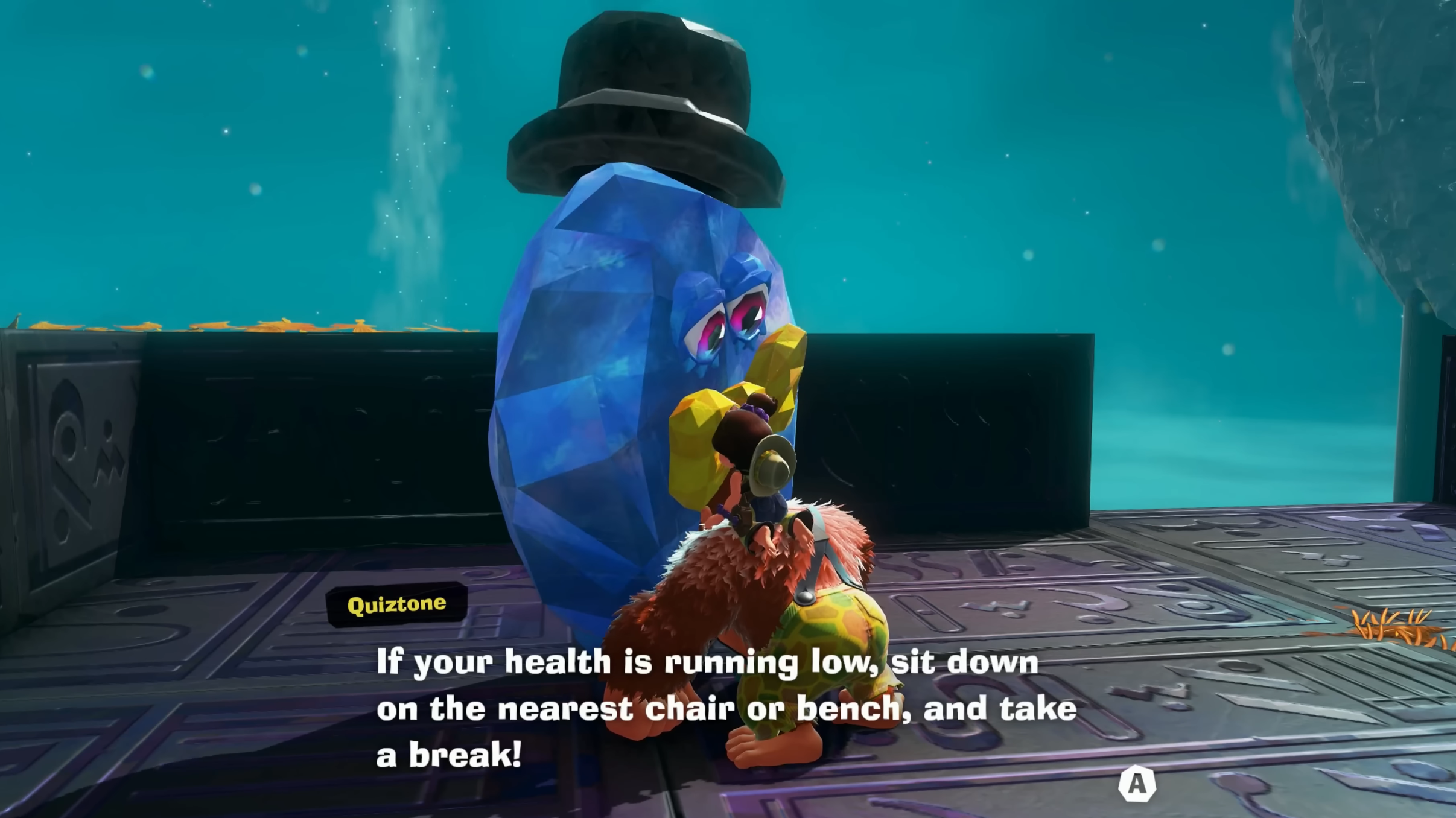 Restore you health by taking breaks (Image via Nintendo | ZackScottGames/YouTube)