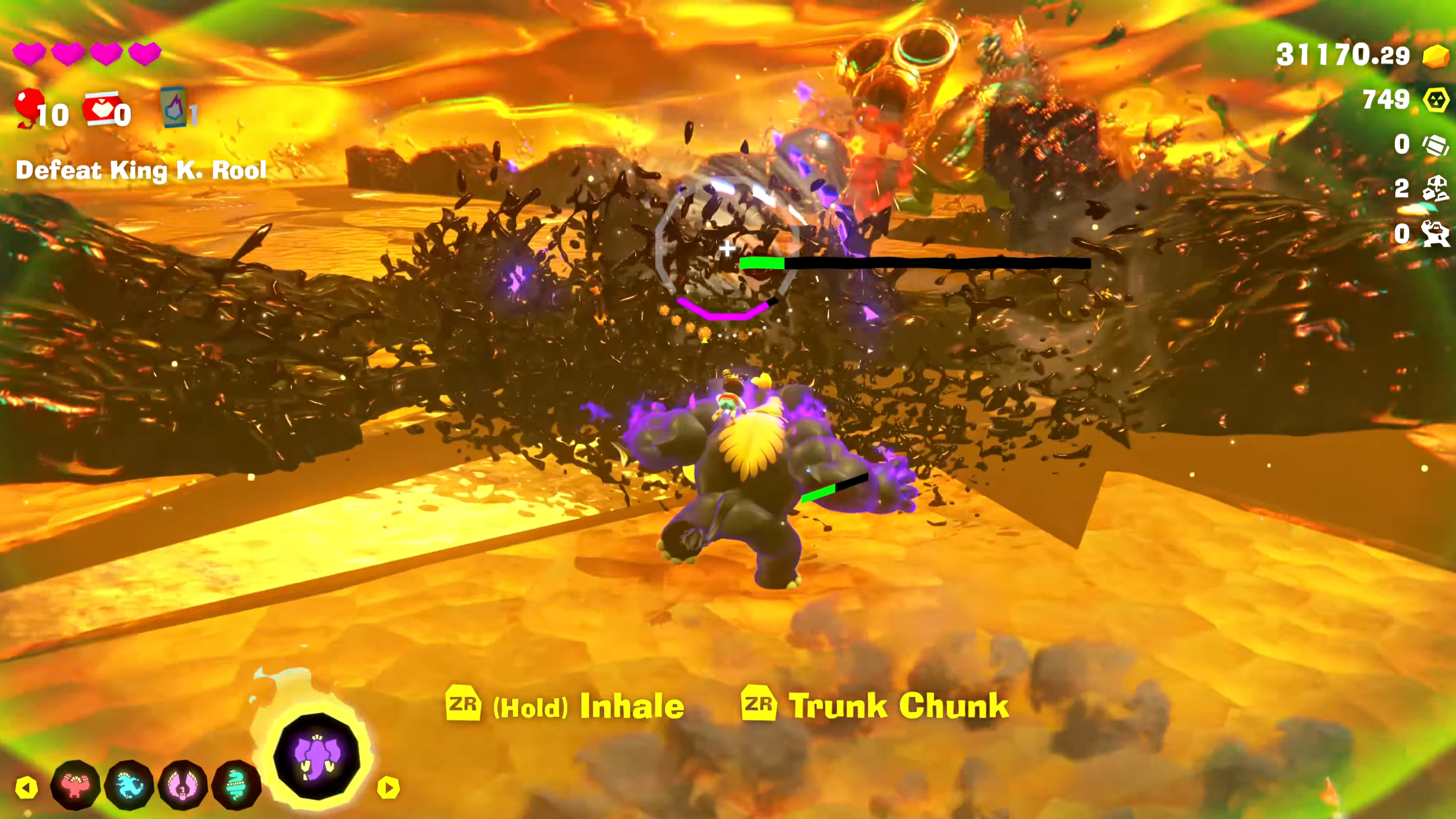 Far-ranged battle in phase 1 (Image via Nintendo | Mixeli/YouTube)