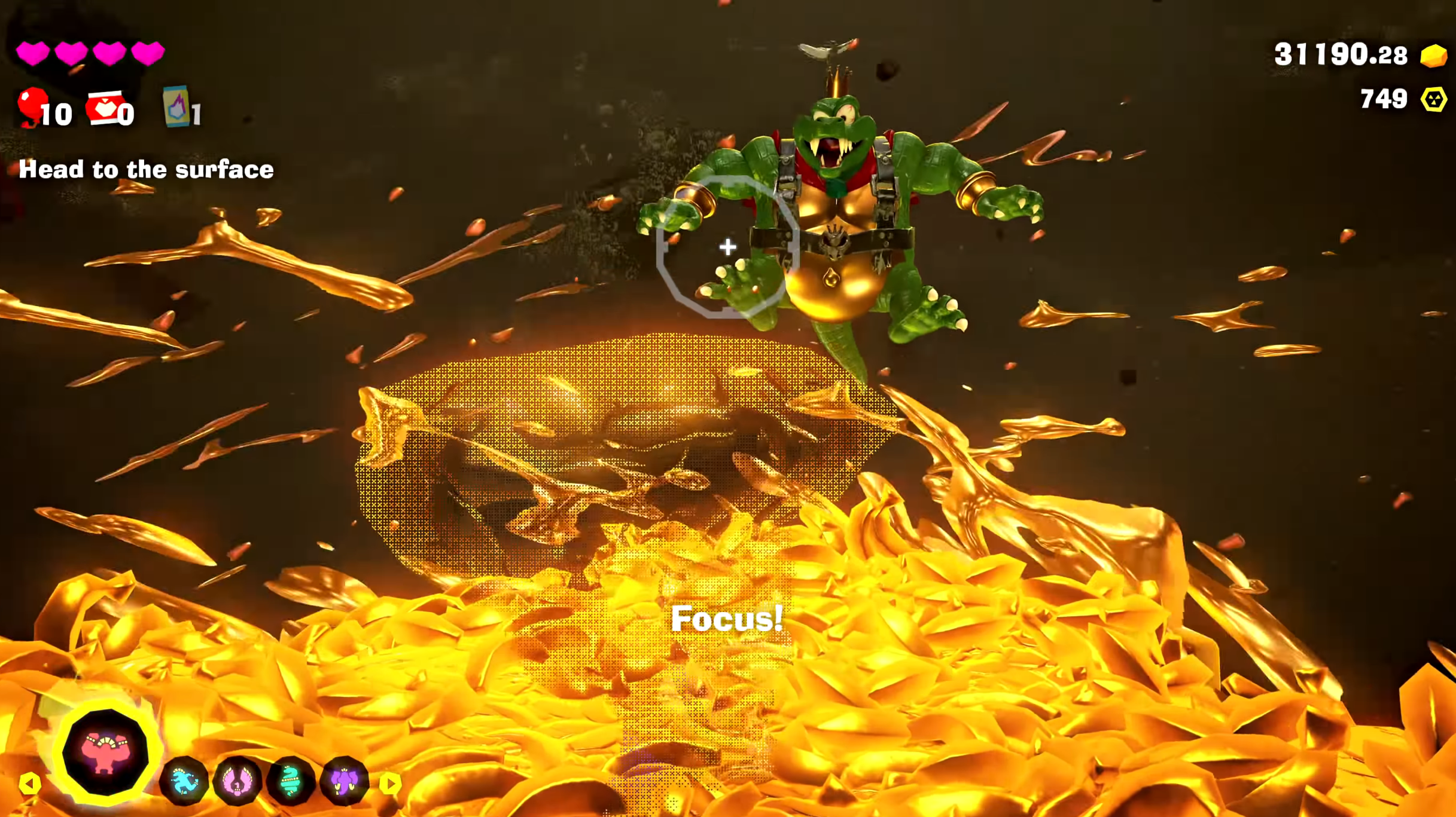 Throw golden bananas at the boss in phase 3 (Image via Nintendo | Mixeli/YouTube)
