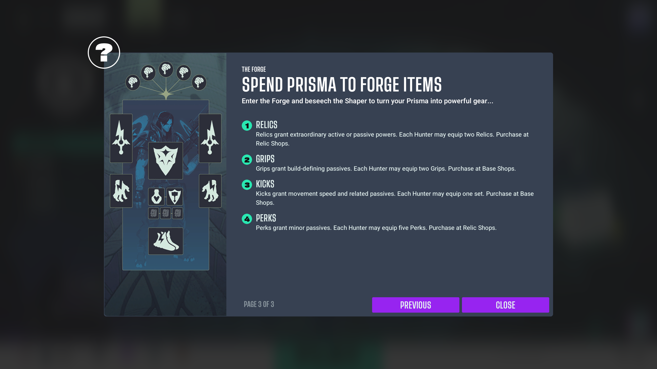 Spend the Prisma you collect to forge items (Image via Theorycraft Games | Deltia's Gaming)