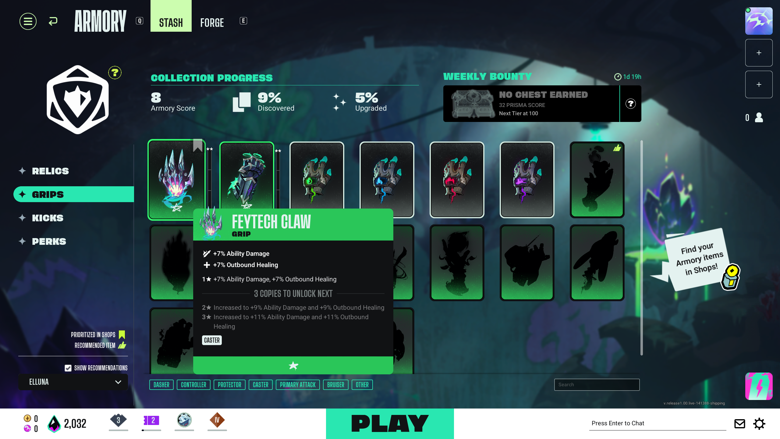 Grips under Stash (Image via Theorycraft Games | Deltia's Gaming)