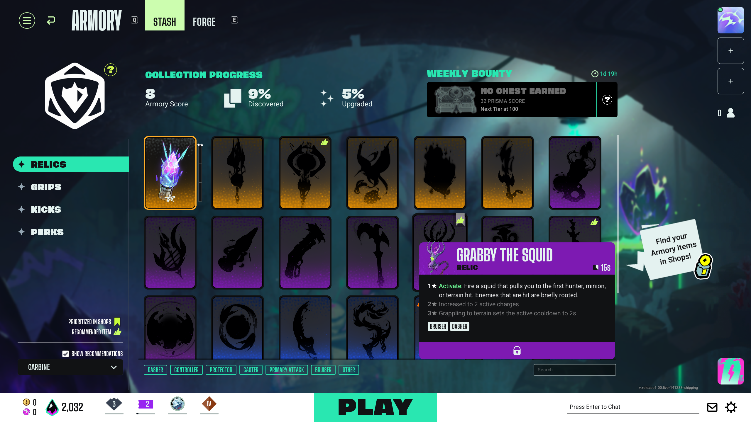Show recommendations for your chosen player (Image via Theorycraft Games | Deltia's Gaming)