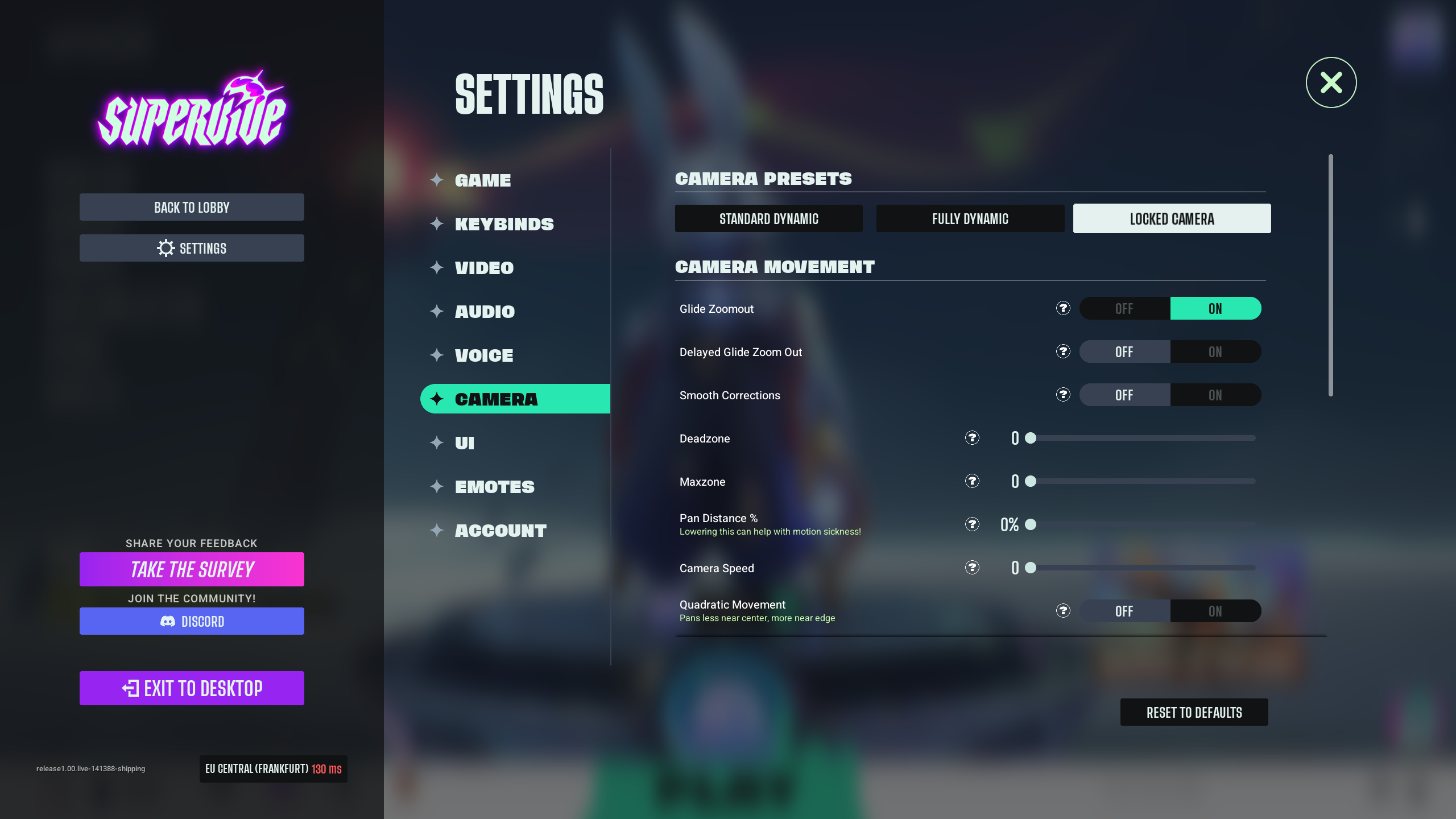 Locked Camera: Camera Preset (Image via Theorycraft Games | Deltia's Gaming)