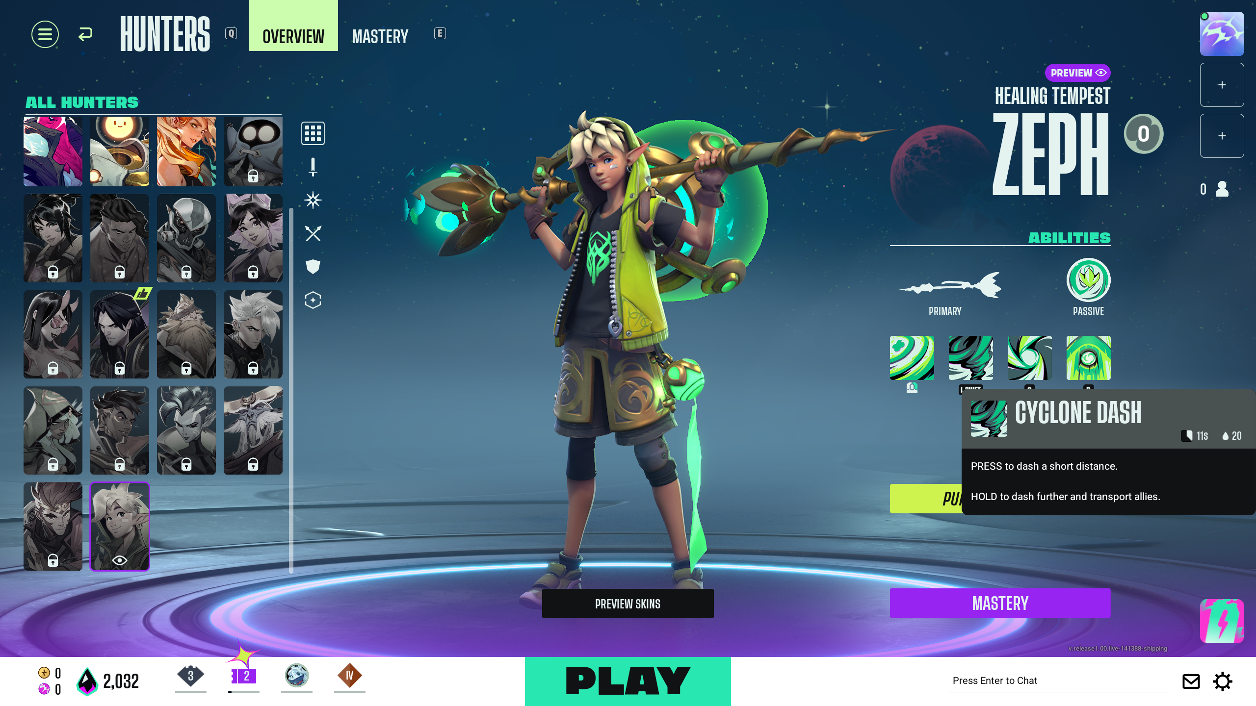 Cyclone Dash Ability (Image via Theorycraft Games | Deltia's Gaming)