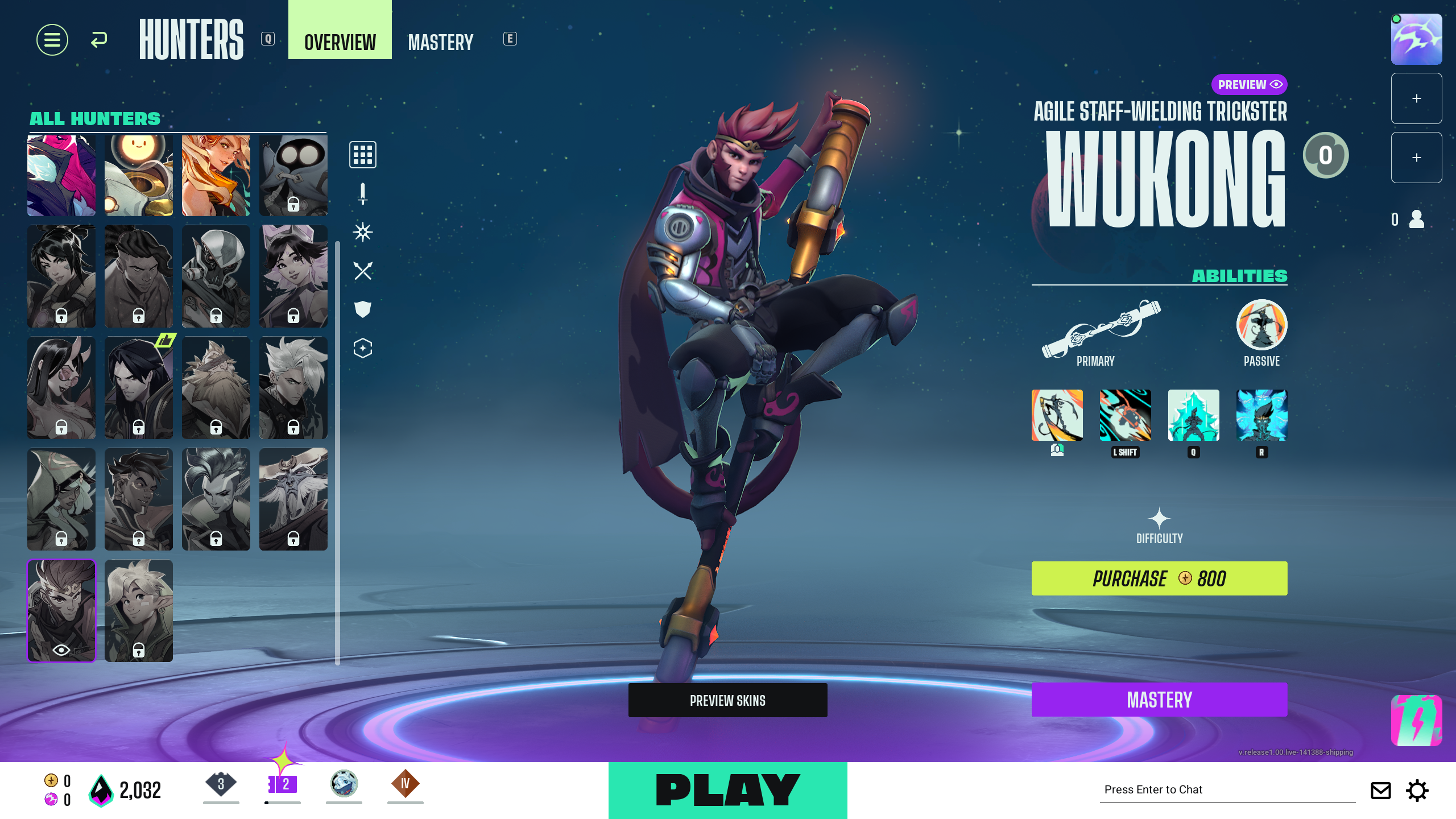 Wukong Ability list in Supervive (Image via Theorycraft Games | Deltia's Gaming)