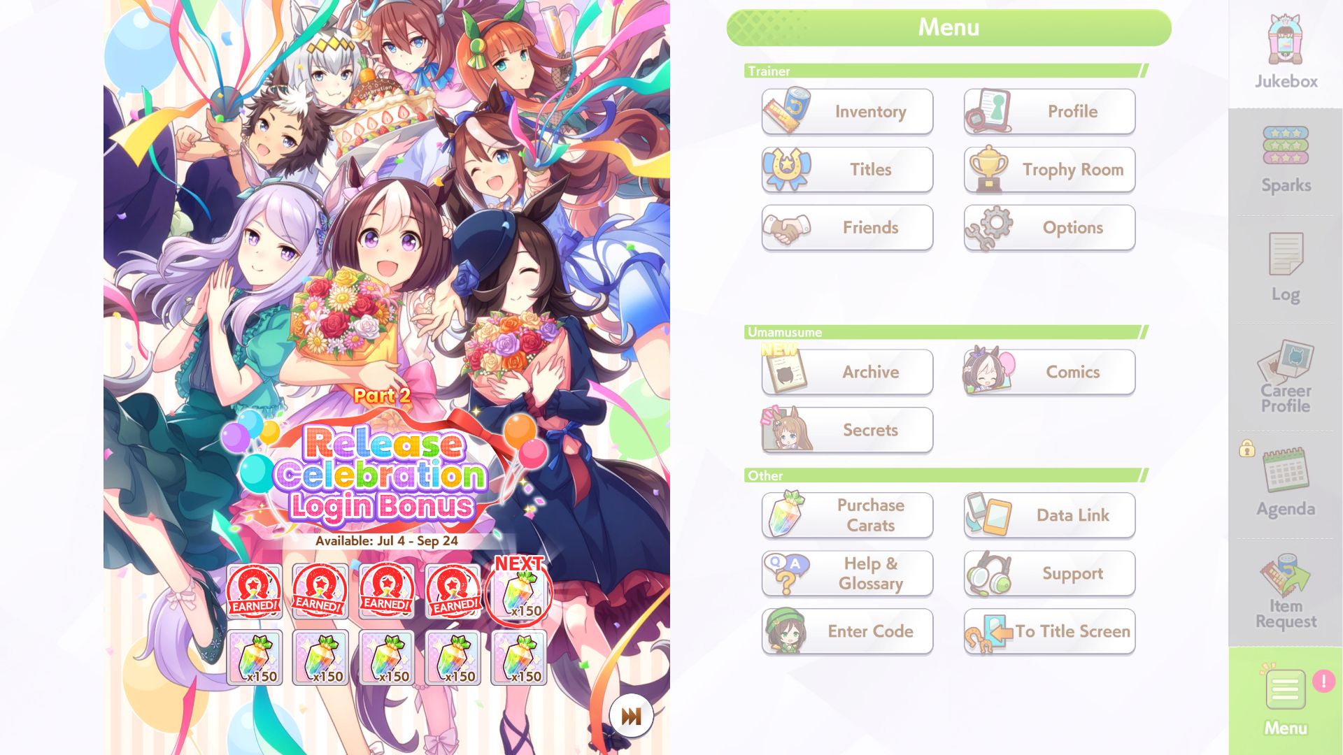 Daily Login bonus
