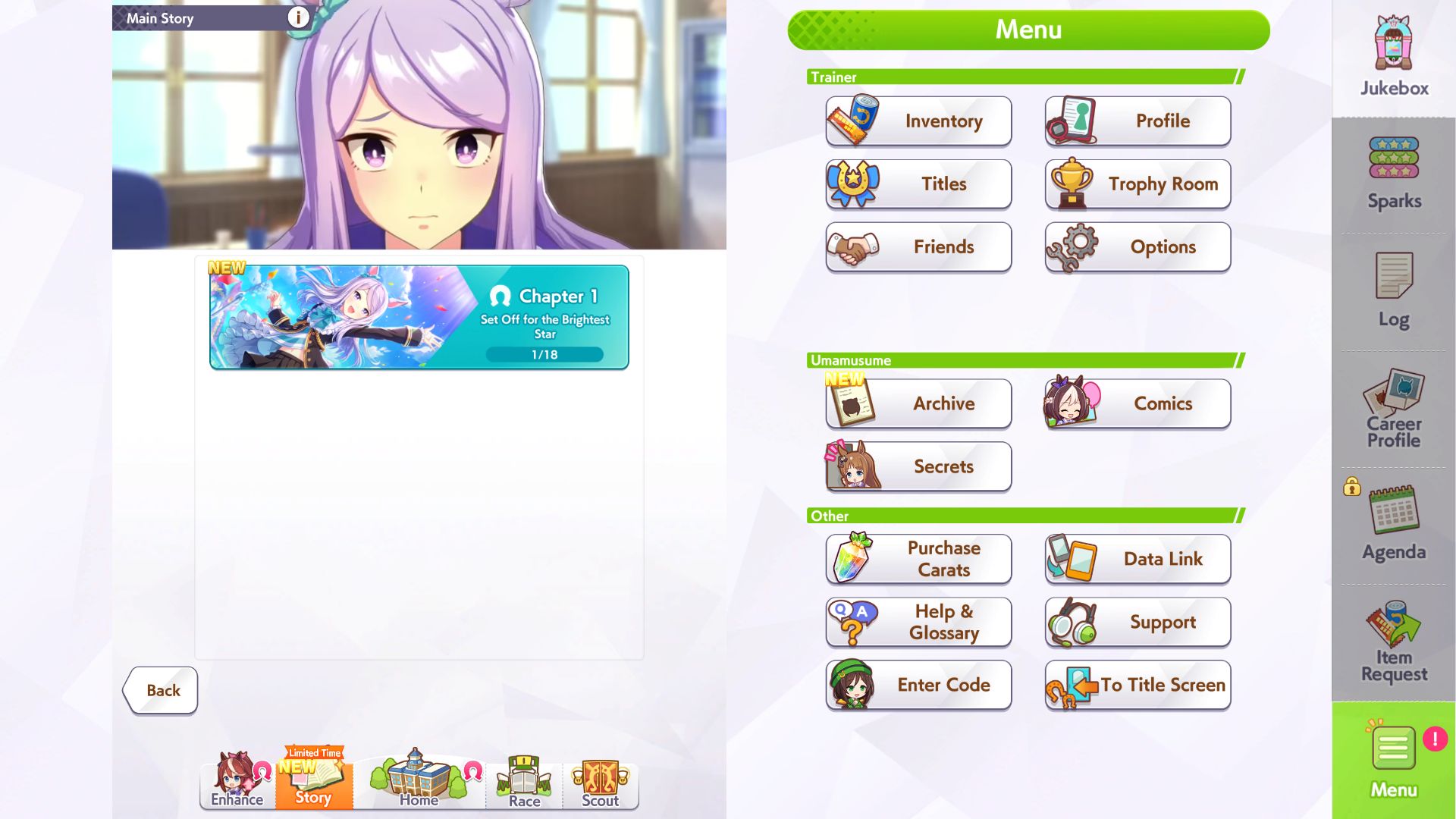 Main story Umamusume Pretty Derby